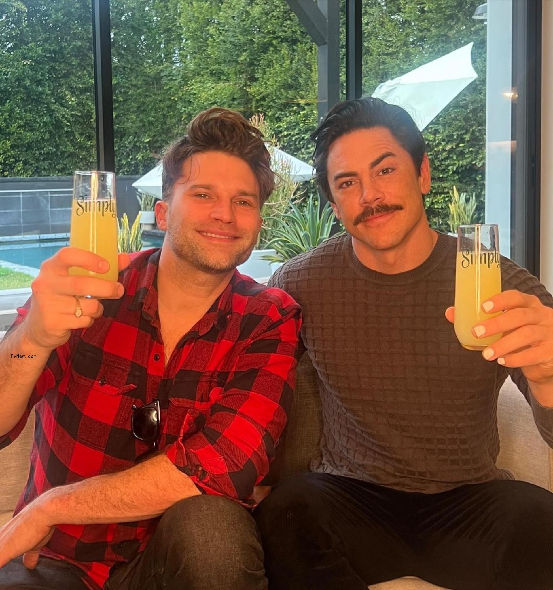 Tom Schwartz and Tom Sandoval drink