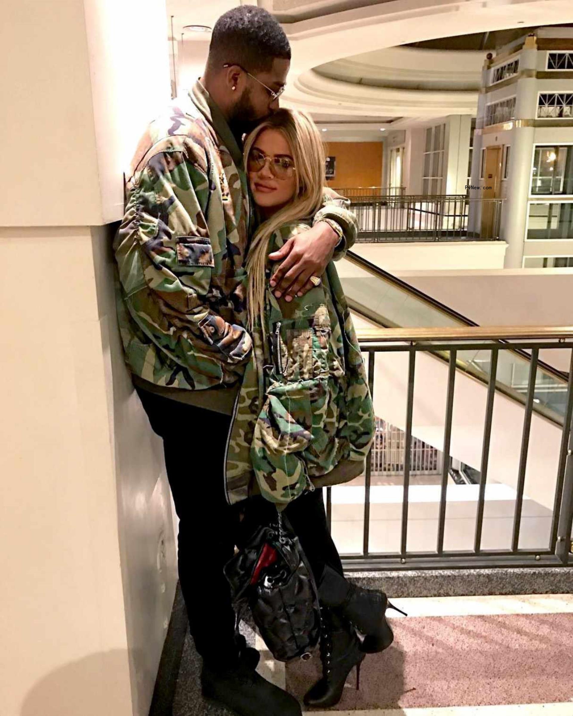 Khloé Kardashian and Tristan Thompson.