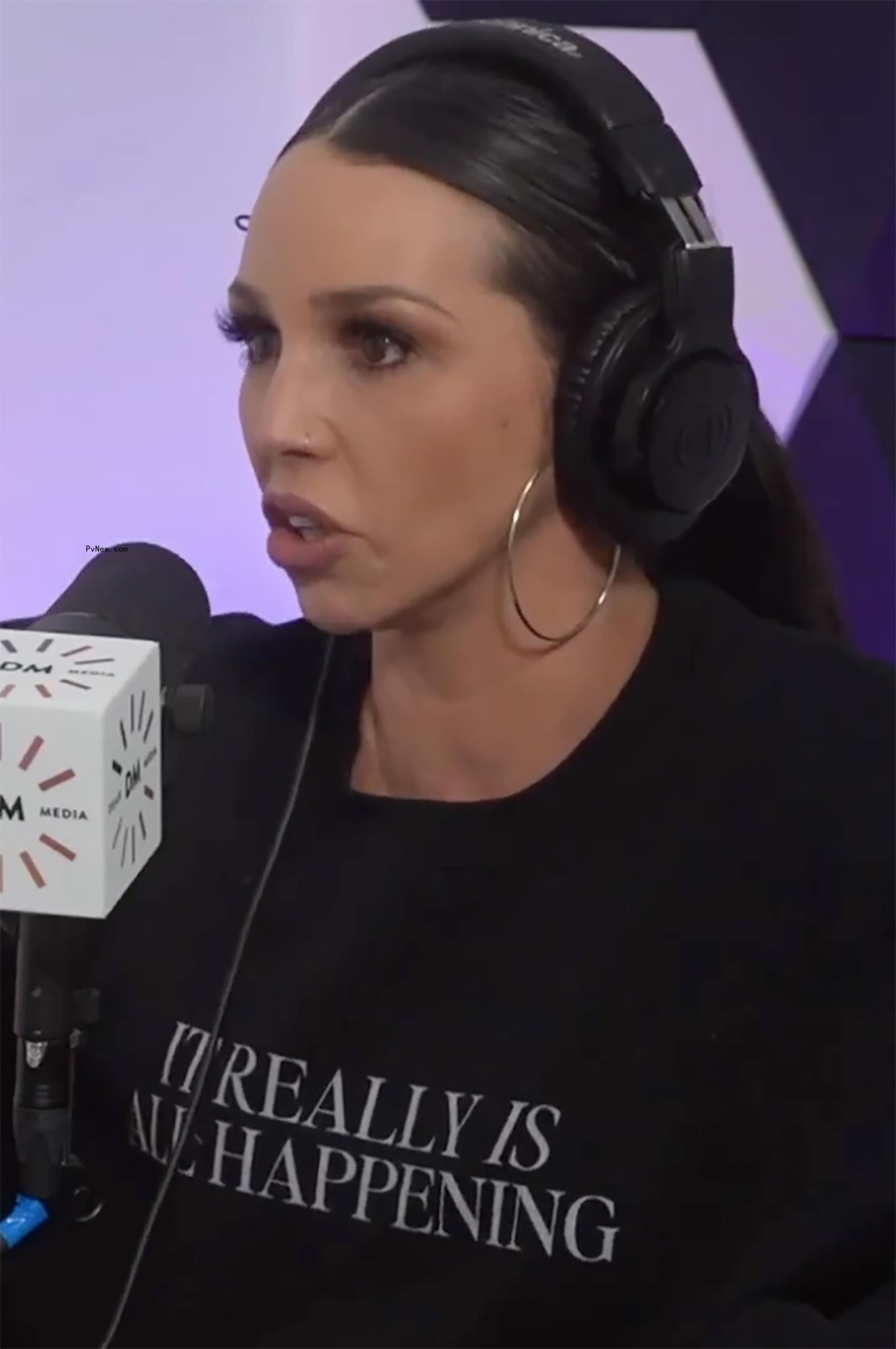 Scheana Shay talking into a mic.