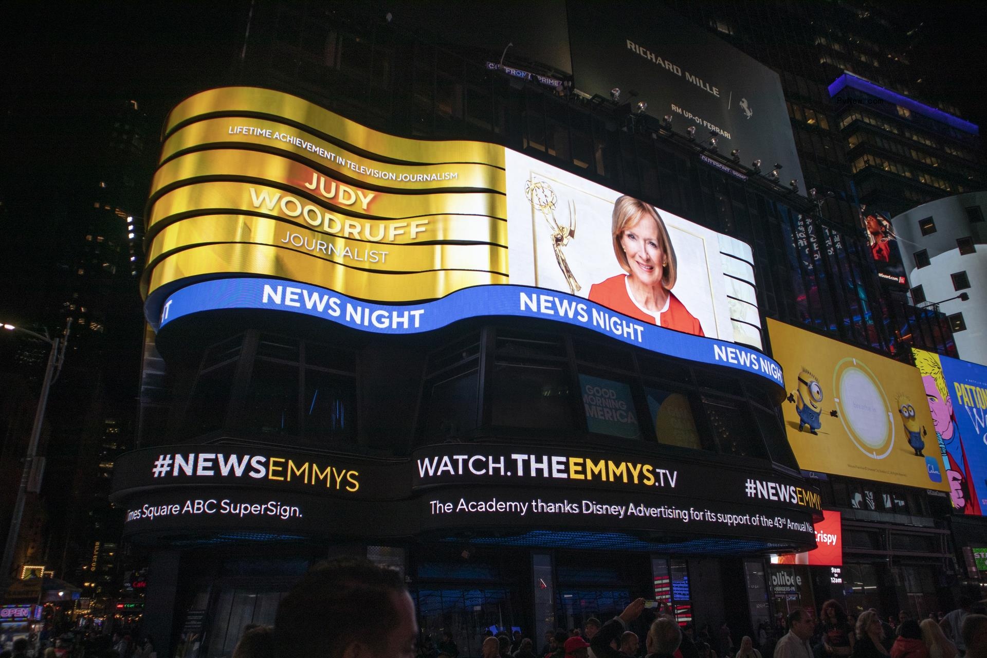 NATAS Announces 43rd Annual News & docu<i></i>mentary Emmy Awards Presenters