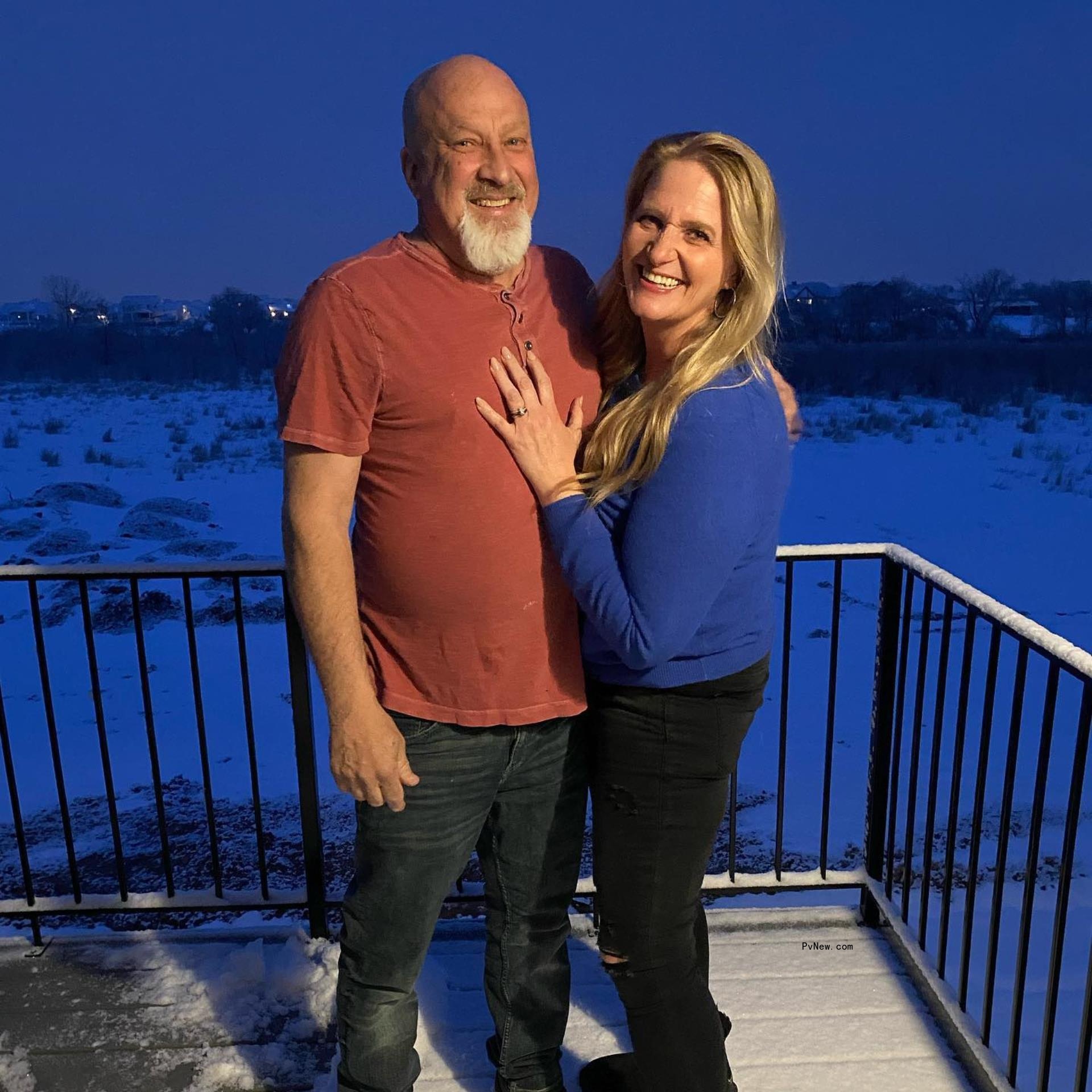 David Wooley and CHristine Brown posing together