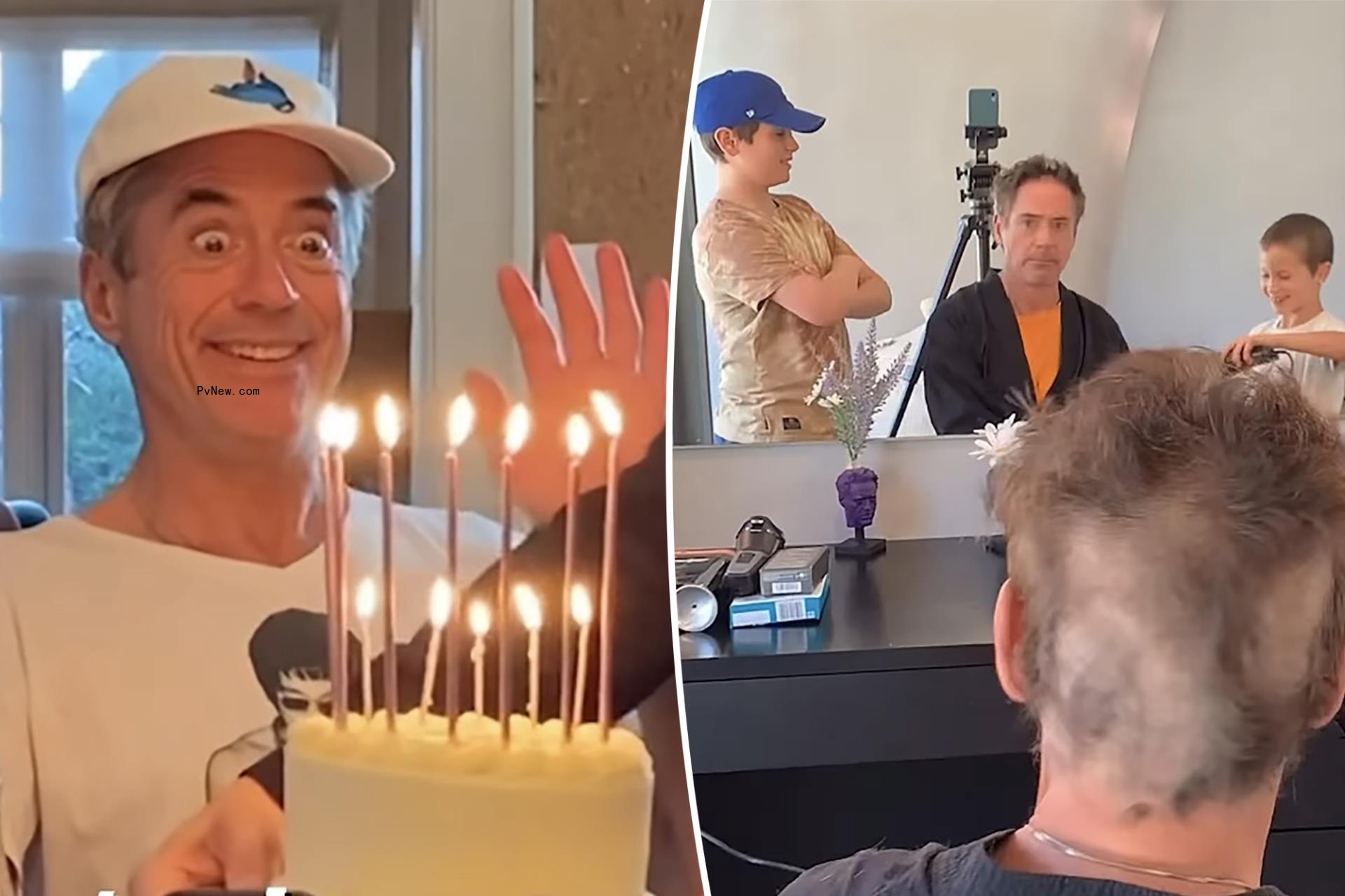 Robert Downey Jr. gives rare glimpse of his kids in birthday montage