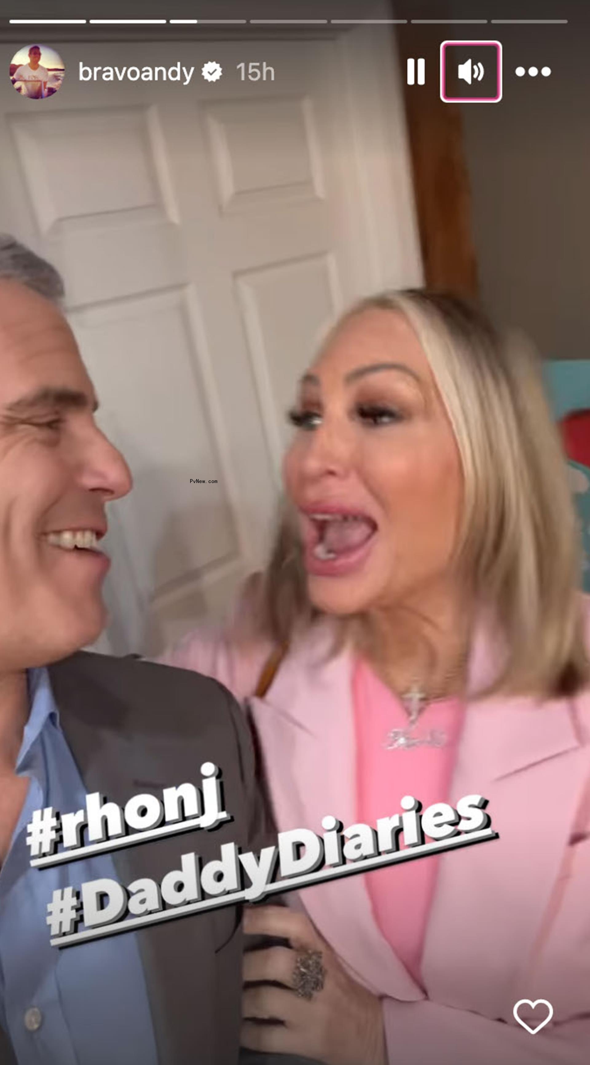 A selfie of Andy Cohen and Kim DePaola