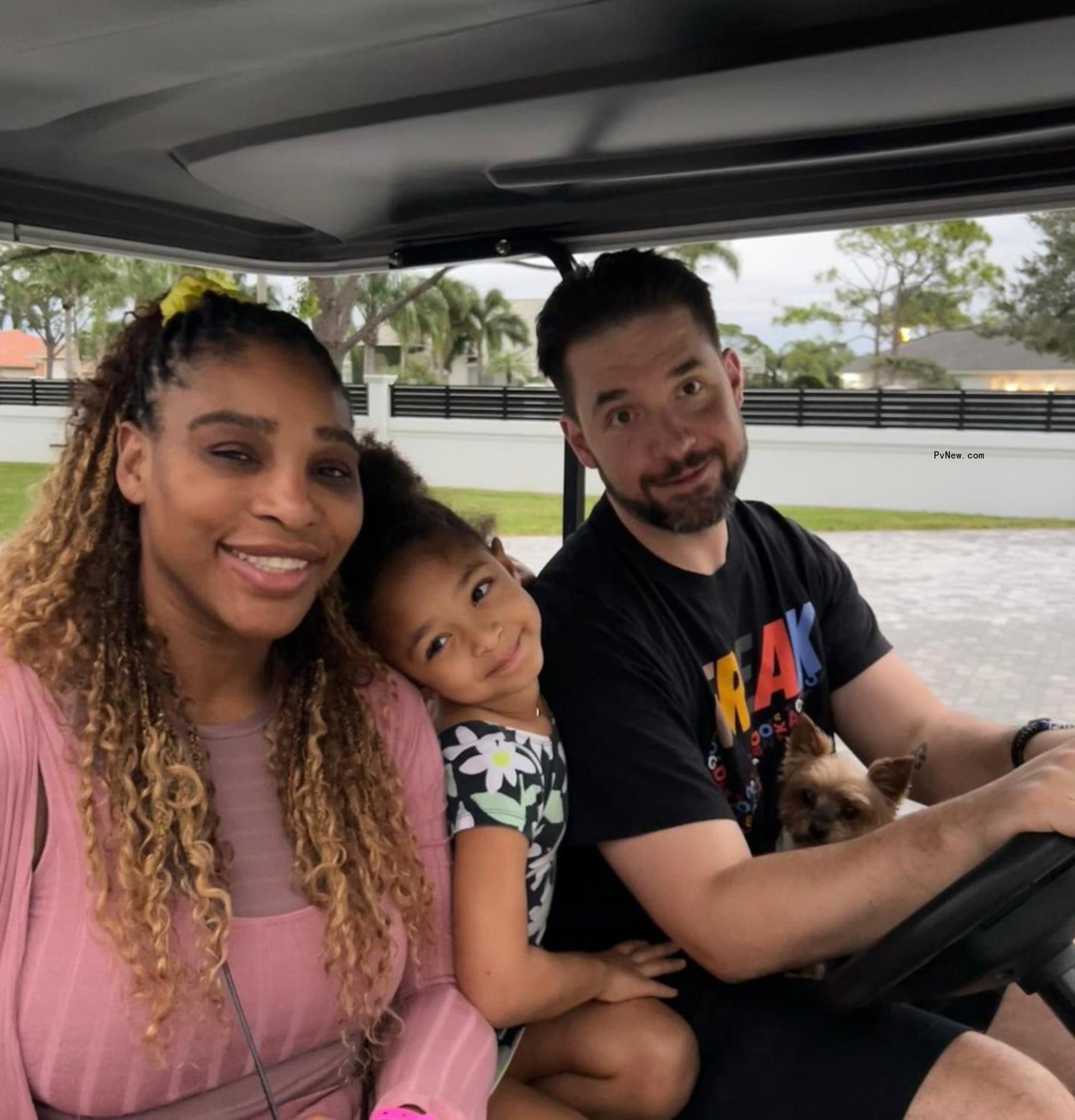 Alex Ohanian, Olympia Ohanian, Serena Williams