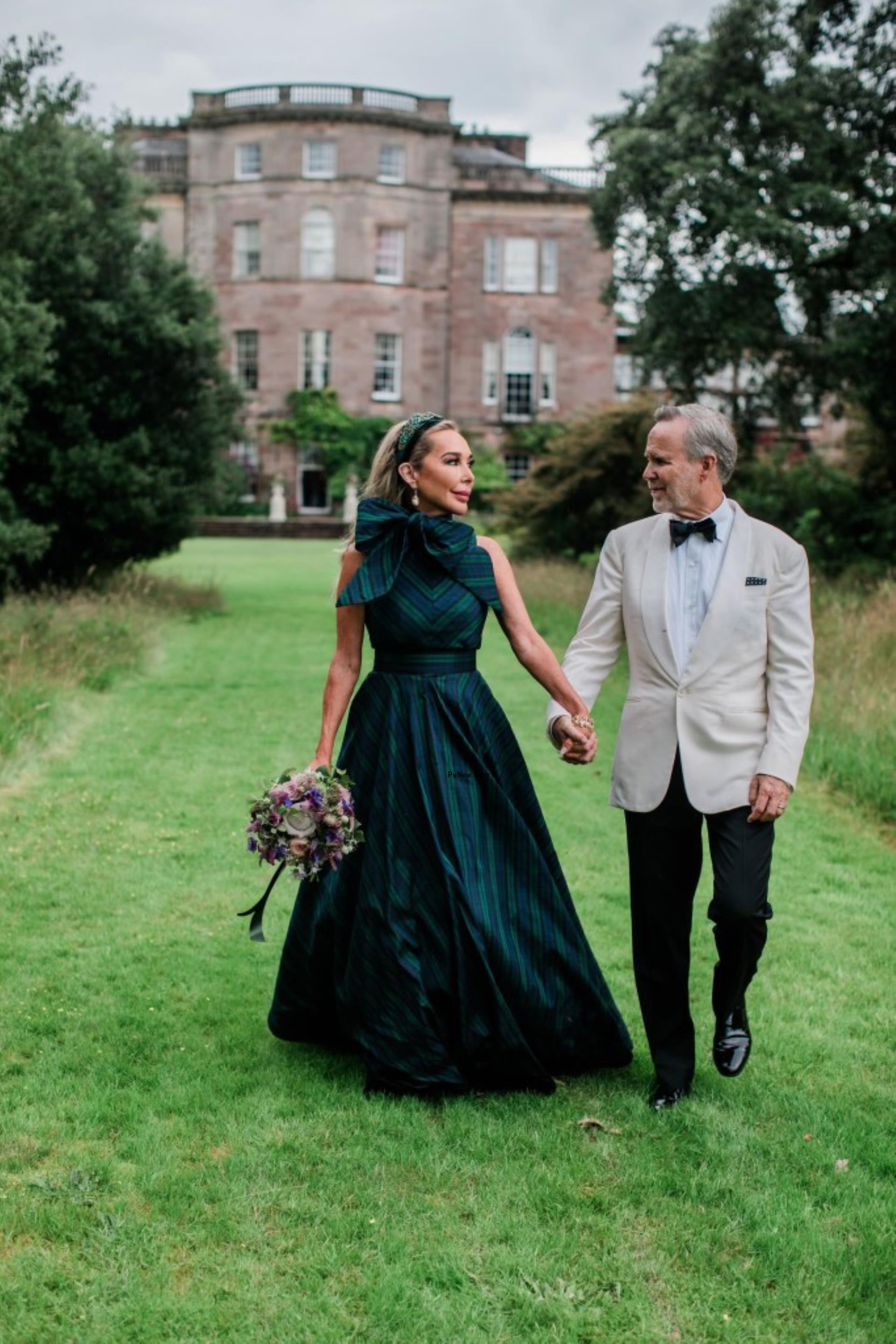 Marysol Patton and Steven McNamara renewing their vows in Scotland.