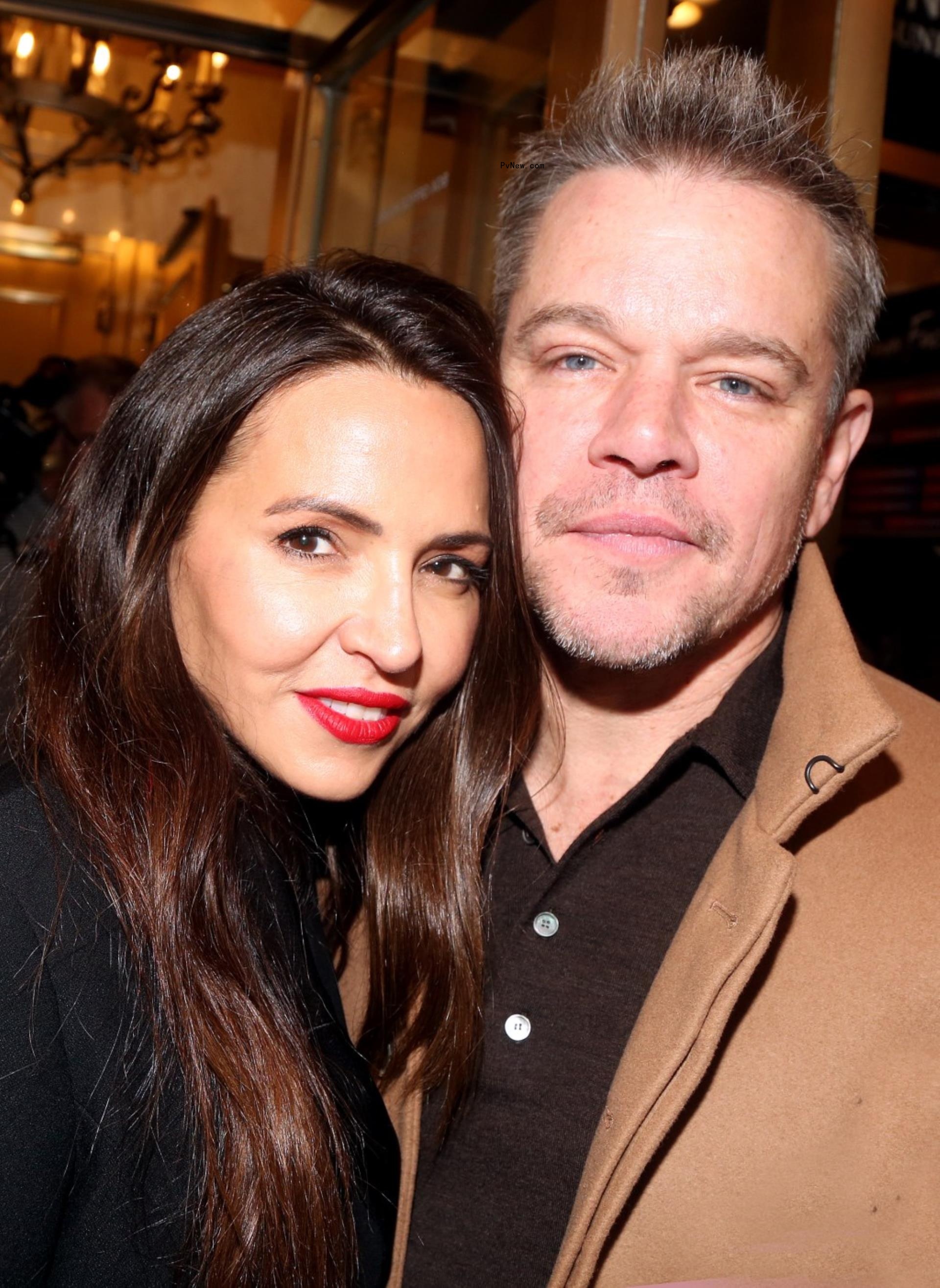 Matt Damon and Luciana Barroso