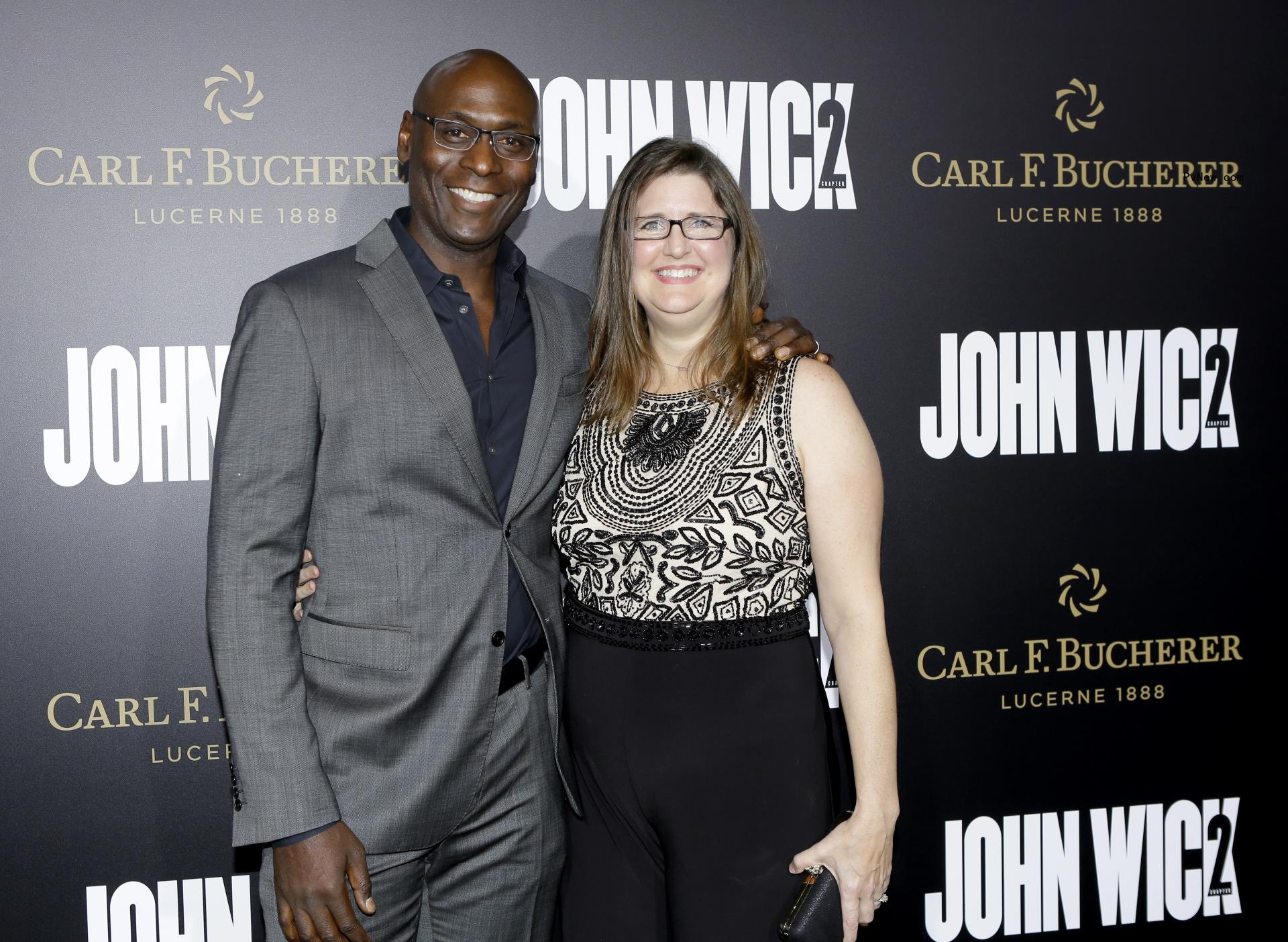 lance reddick and his wife