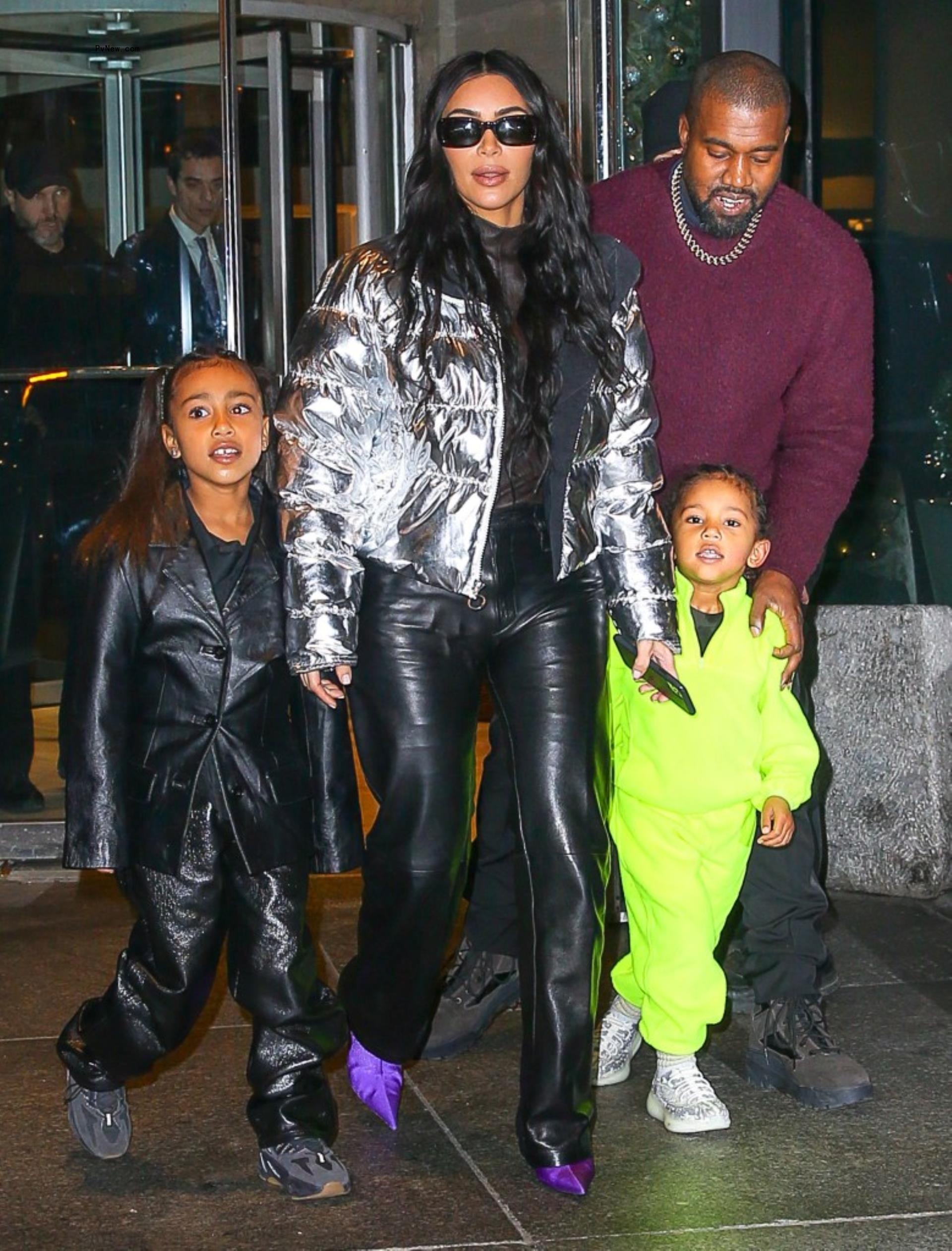 Kim Kardashian, Kanye West, North West, Saint West