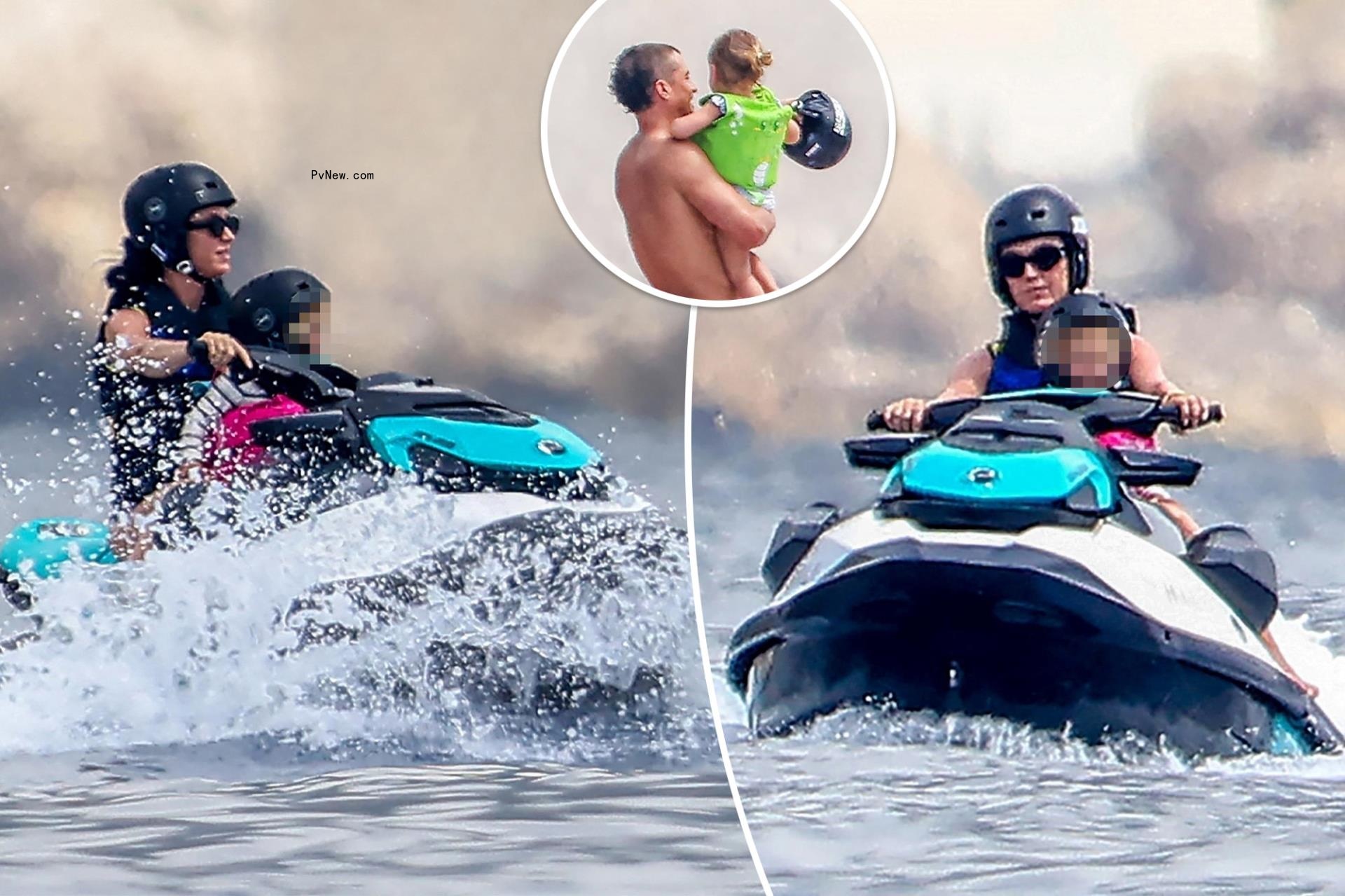 Katy Perry takes 2-year-old daughter Daisy Dove jet skiing on luxe family vacation