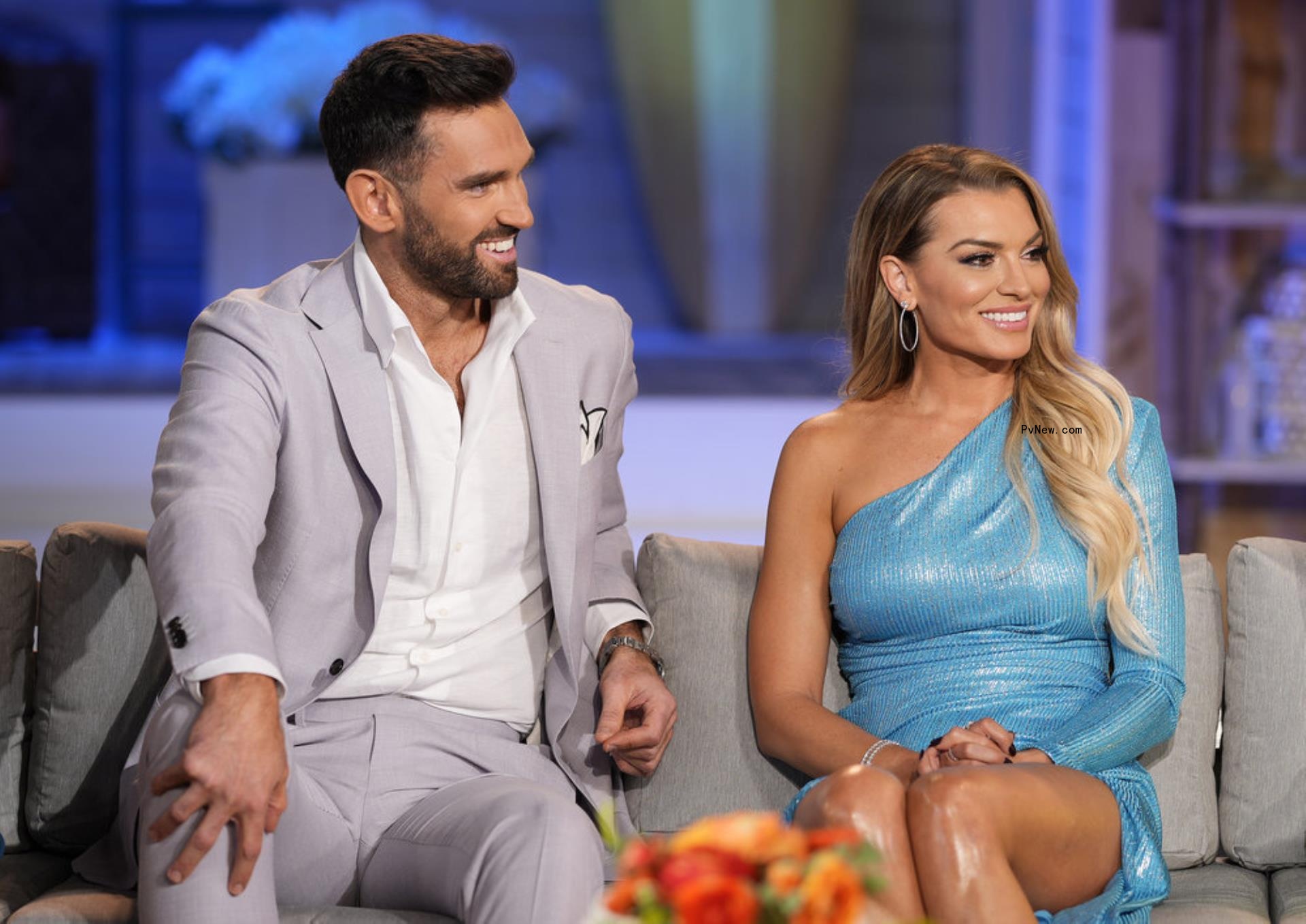 Carl Radke and Lindsay Hubbard sitting together