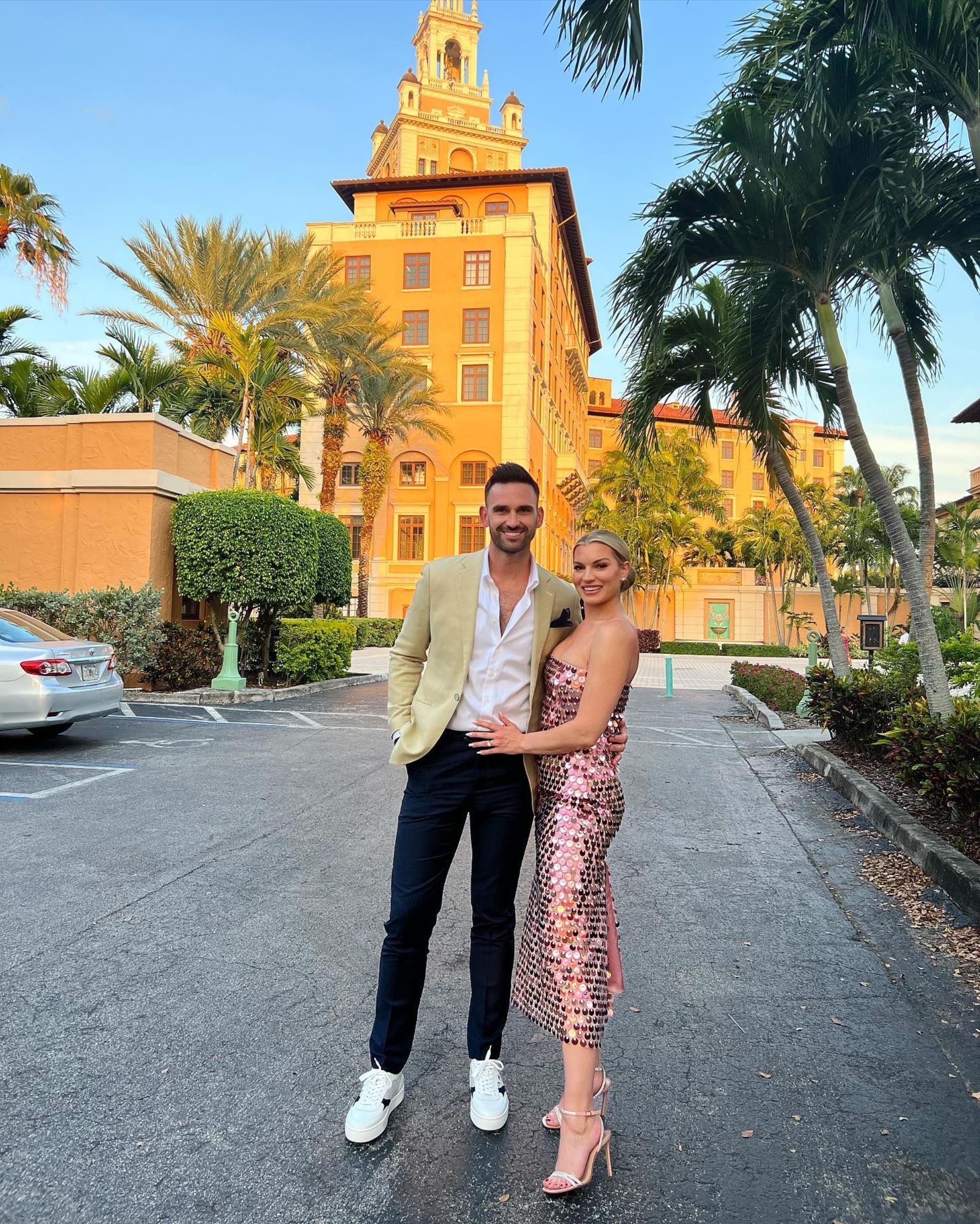 Carl Radke and Lindsay Hubbard posing together