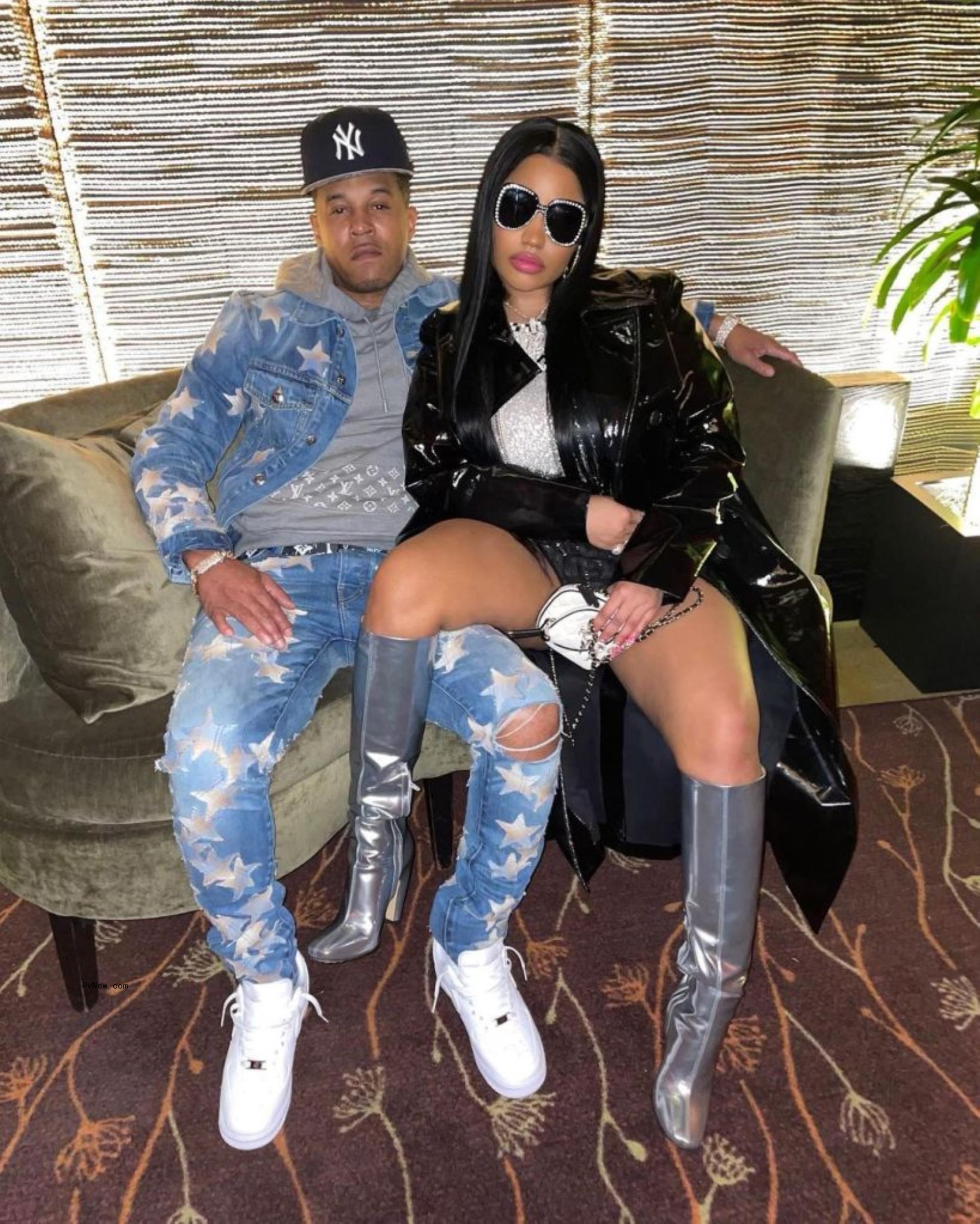 Nicki Minaj and husband Kenneth Petty.