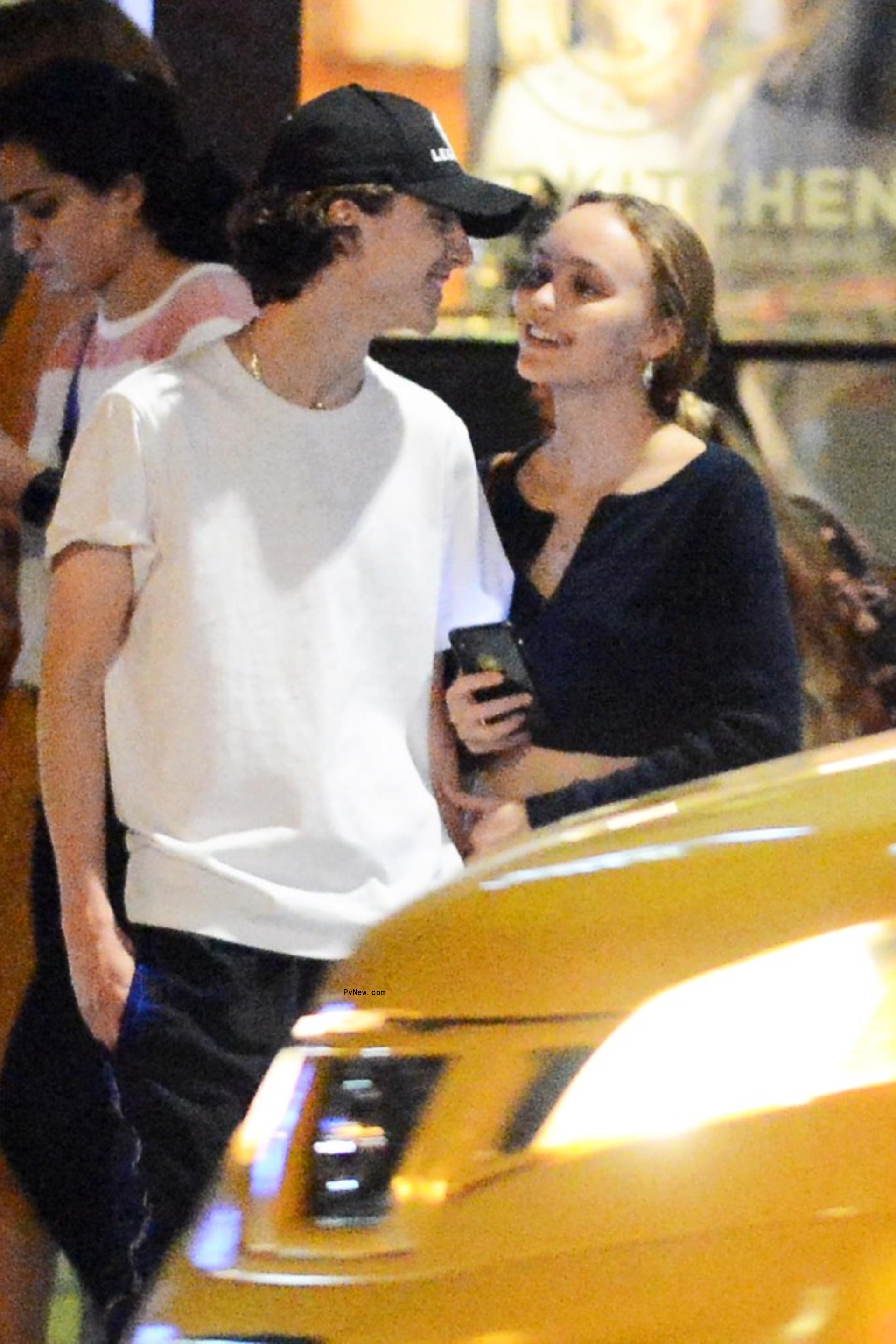 Timothée Chalamet and Lily-Rose Depp in 2019. 