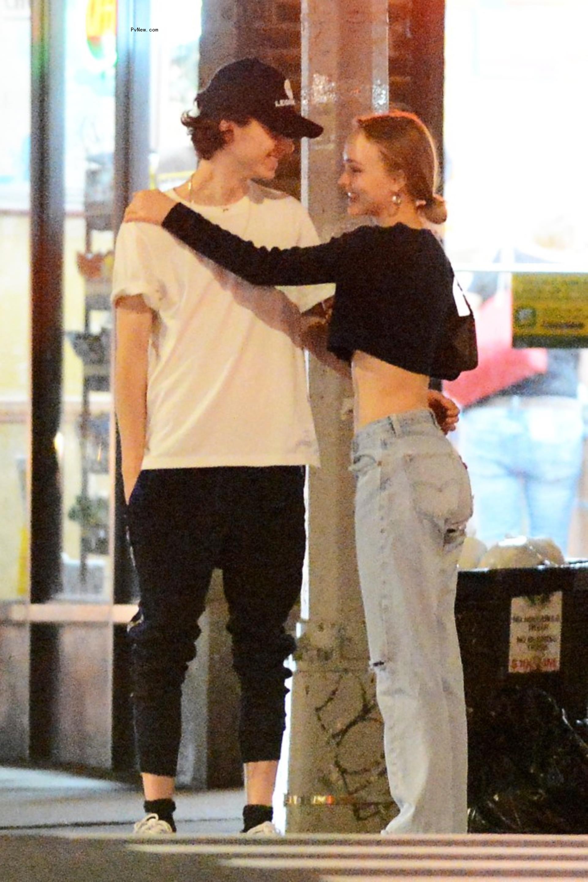 Lily-Rose Depp and Timothée Chalamet in 2019. 