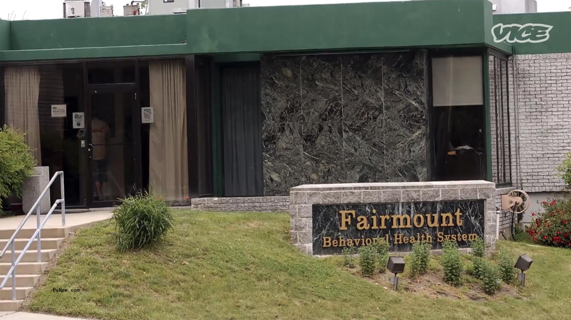 An exterior shot of Fairmount Behavioral Health Institute.