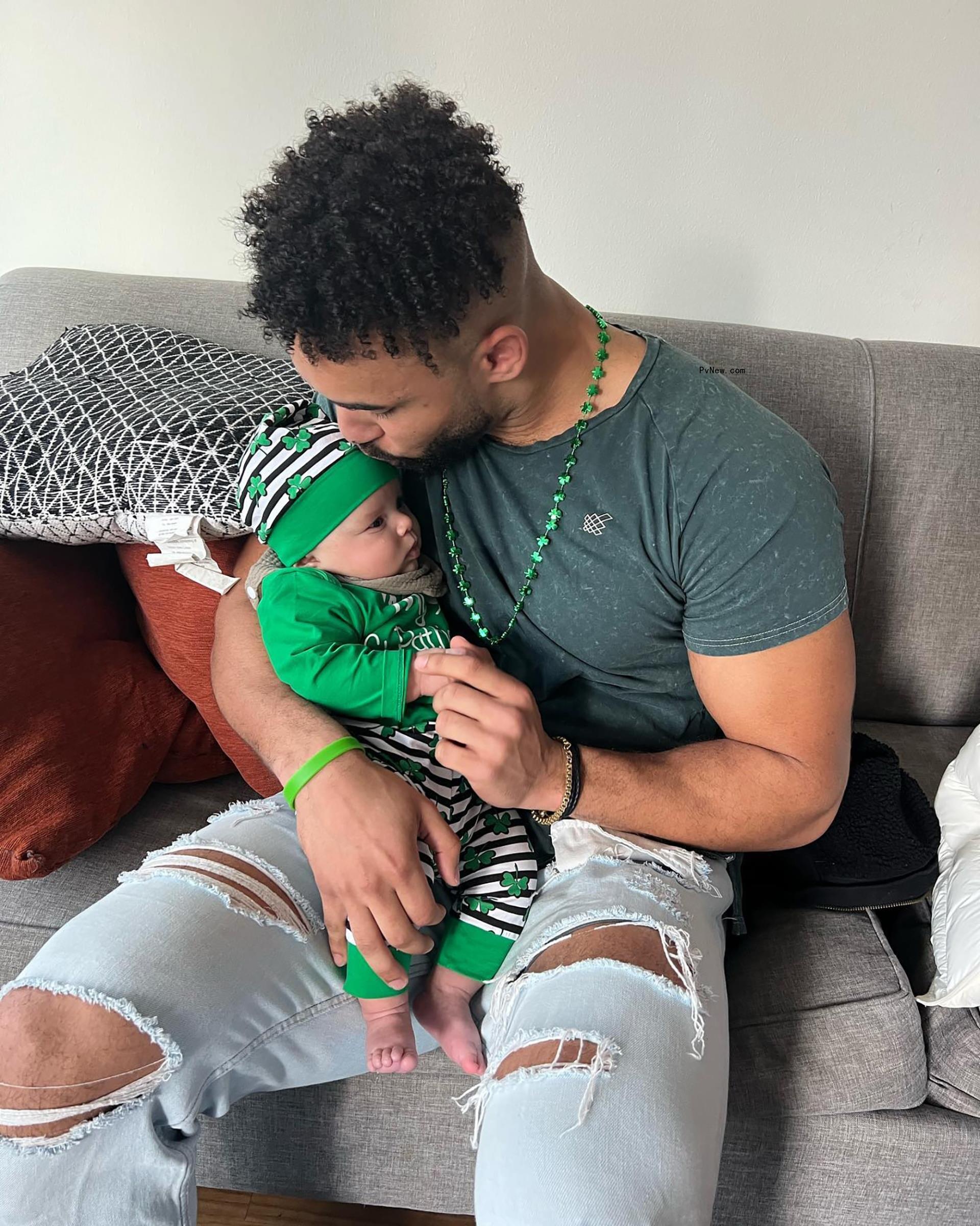 Bartise Bowden and his son.