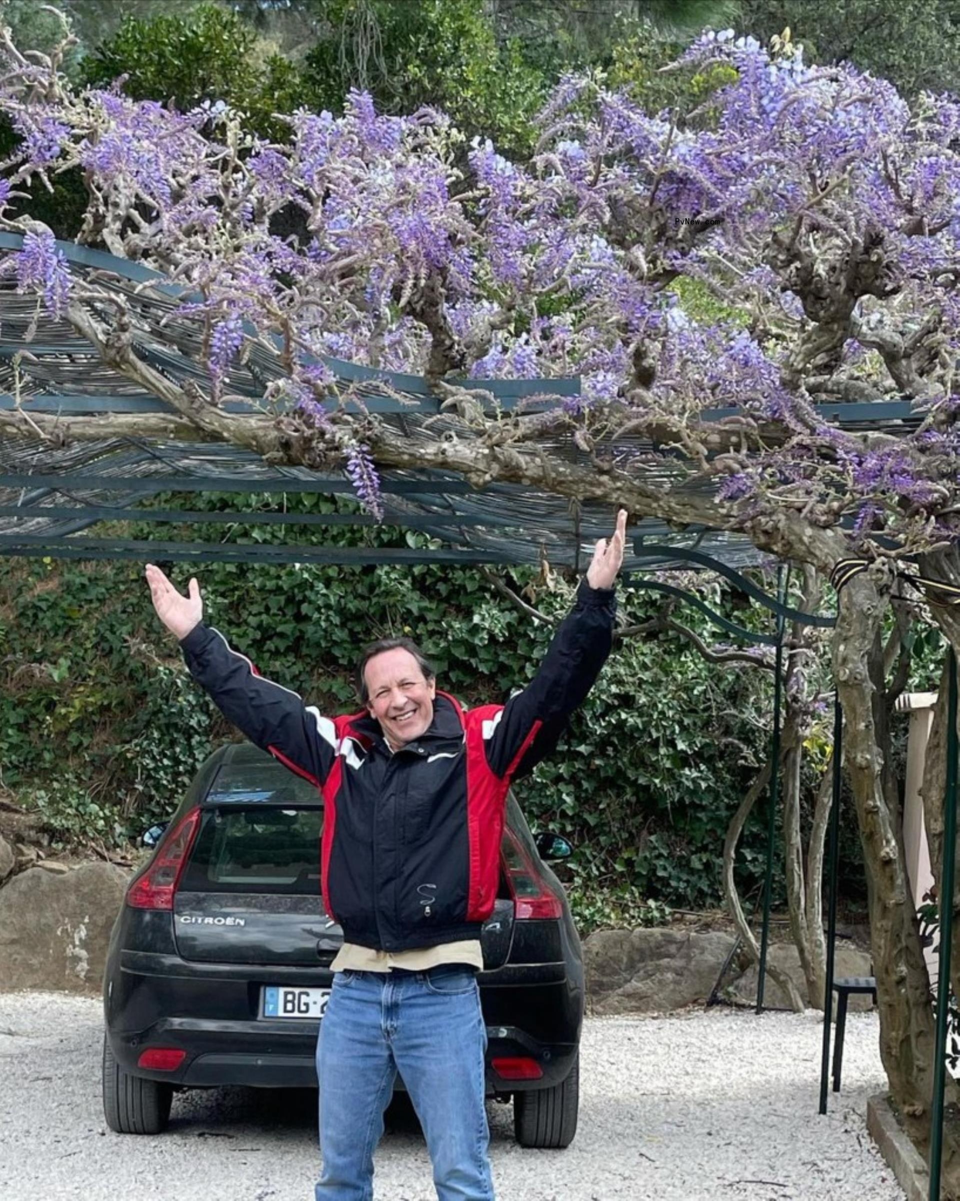 Percy Gibson out on a walk.