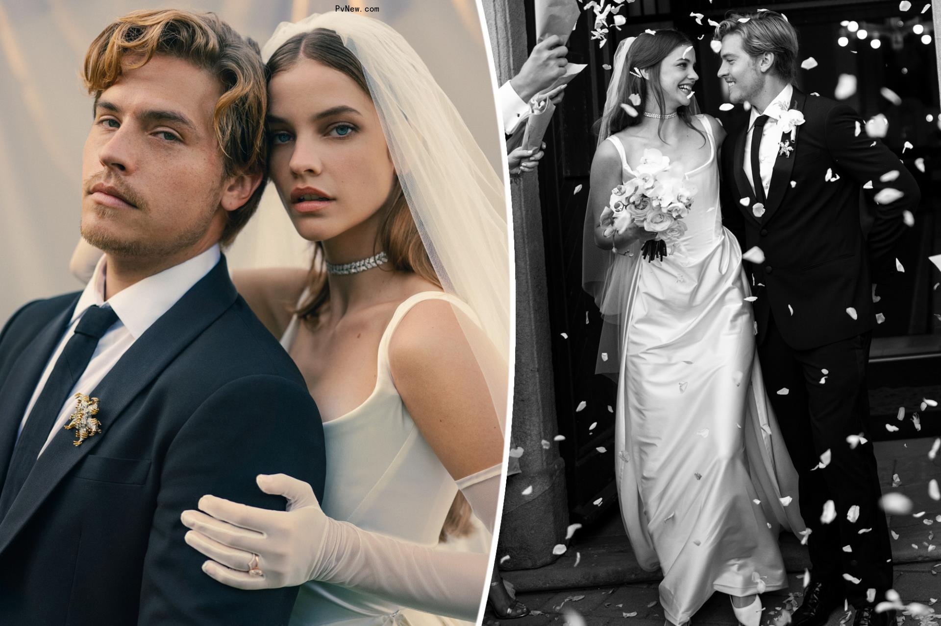 All the details on Barbara Palvin’s 3 wedding dresses for Dylan Sprouse nuptials