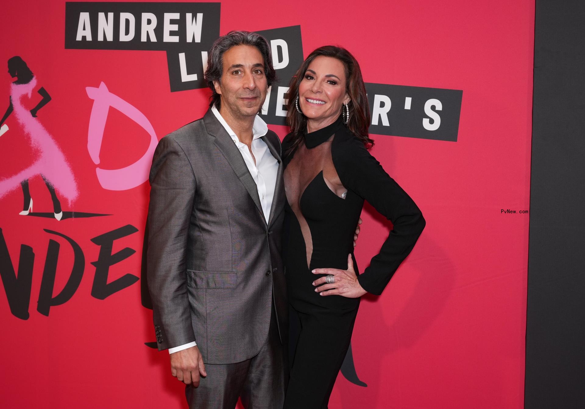 Jacques Azoulay and Luann de Lesseps at the premiere of