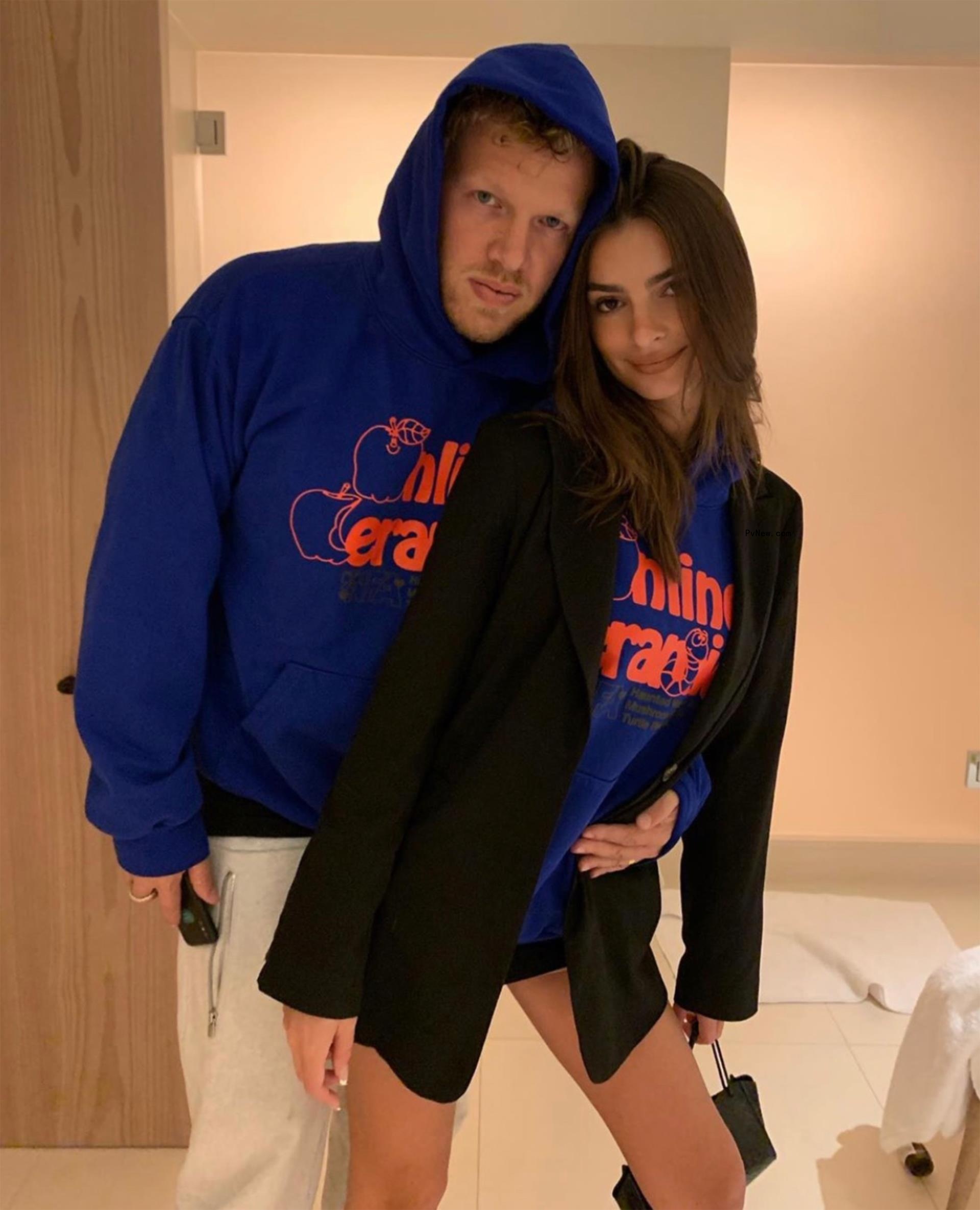 Sebastian Bear-McClard and Emily Ratajkowski