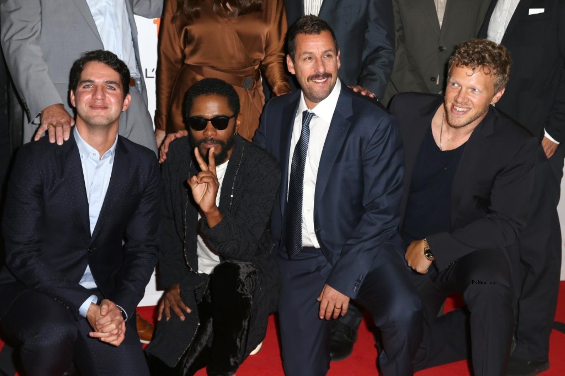 Benny Safdie, LaKeith Stanfield, Adam Sandler and Sebastian Bear-McClard at 