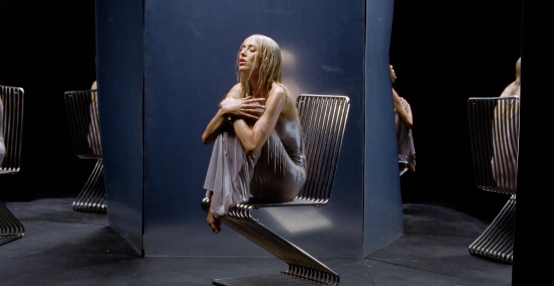 A screenshot of Delilah Belle Hamlin in her music video