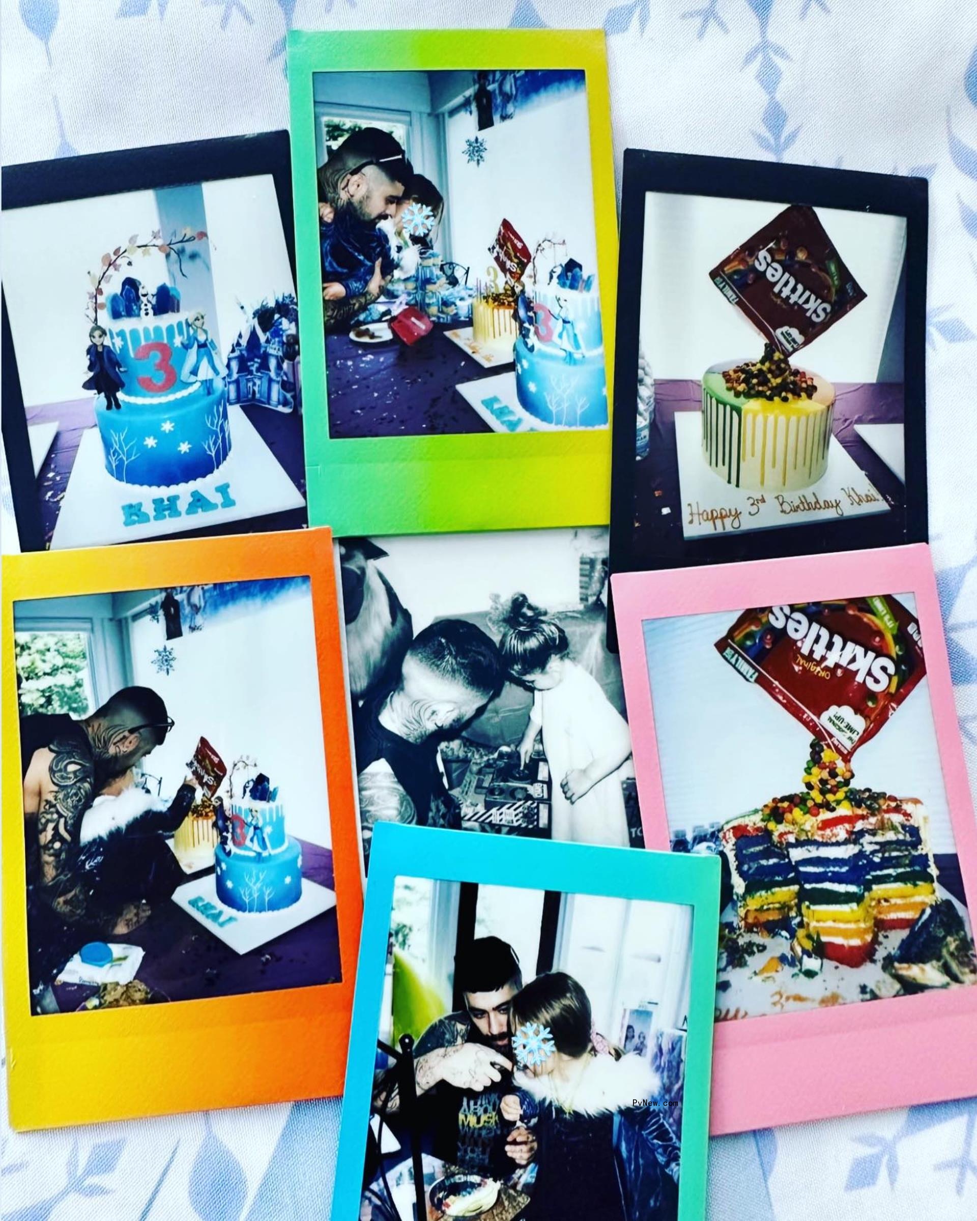 Zayn Malik Instagram collage for daughter Khai's birthday