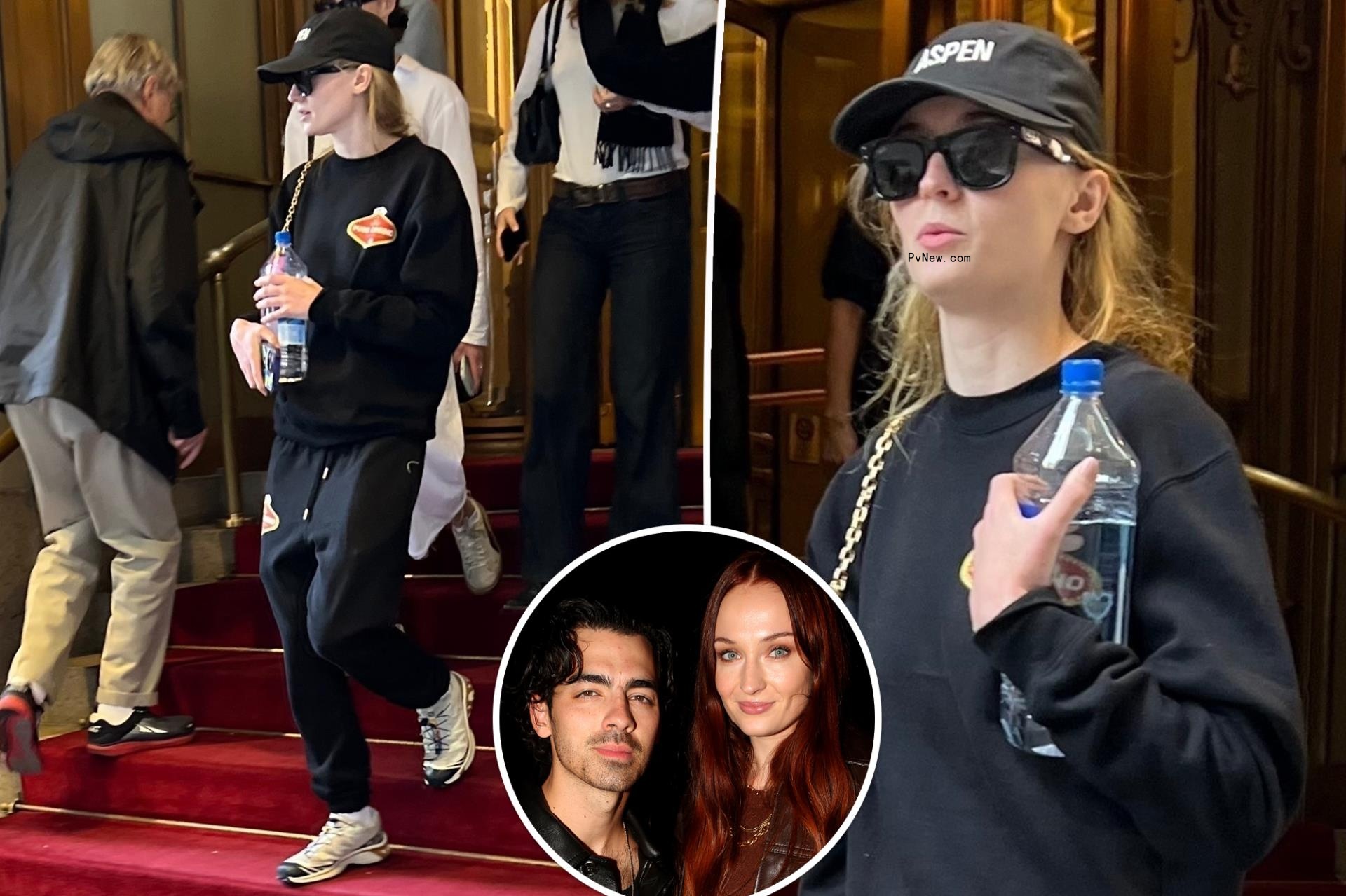 Sophie Turner keeps a low profile leaving St. Regis hotel after suing Joe Jonas