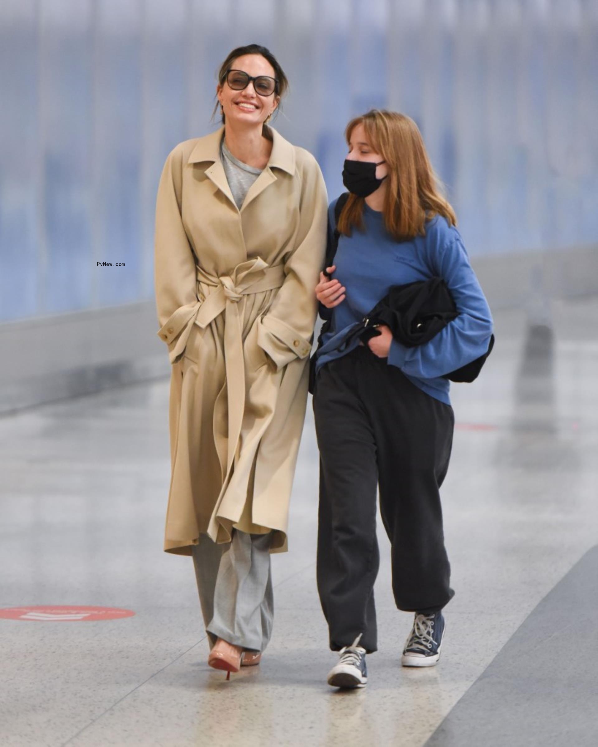 Angelina Jolie and Vivienne Jolie-Pitt
