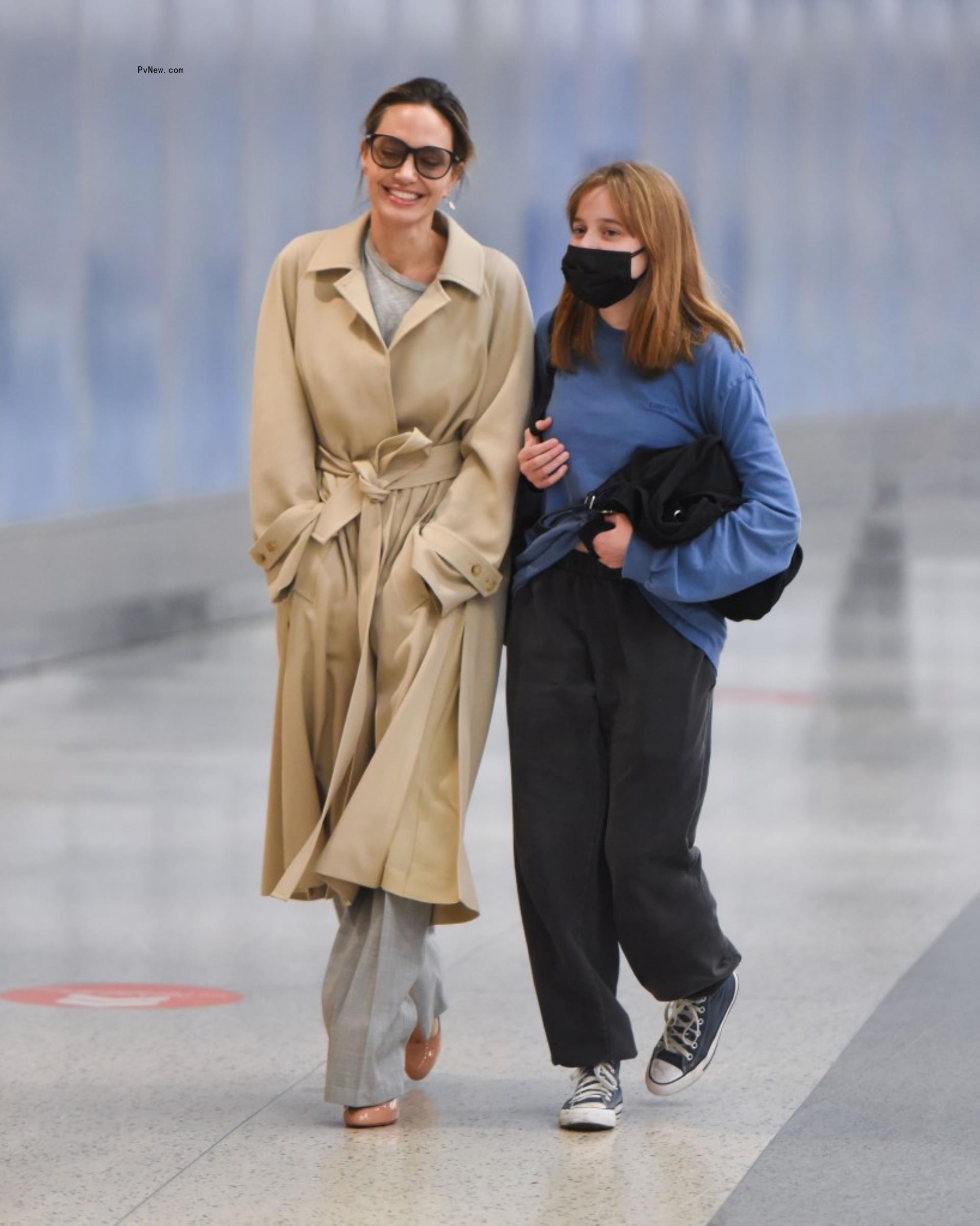 Angelina Jolie and Vivienne Jolie-Pitt
