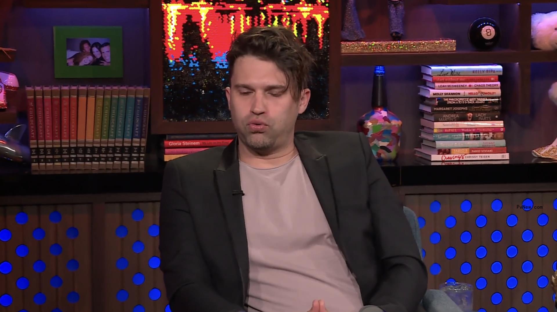 Tom Schwartz sitting on