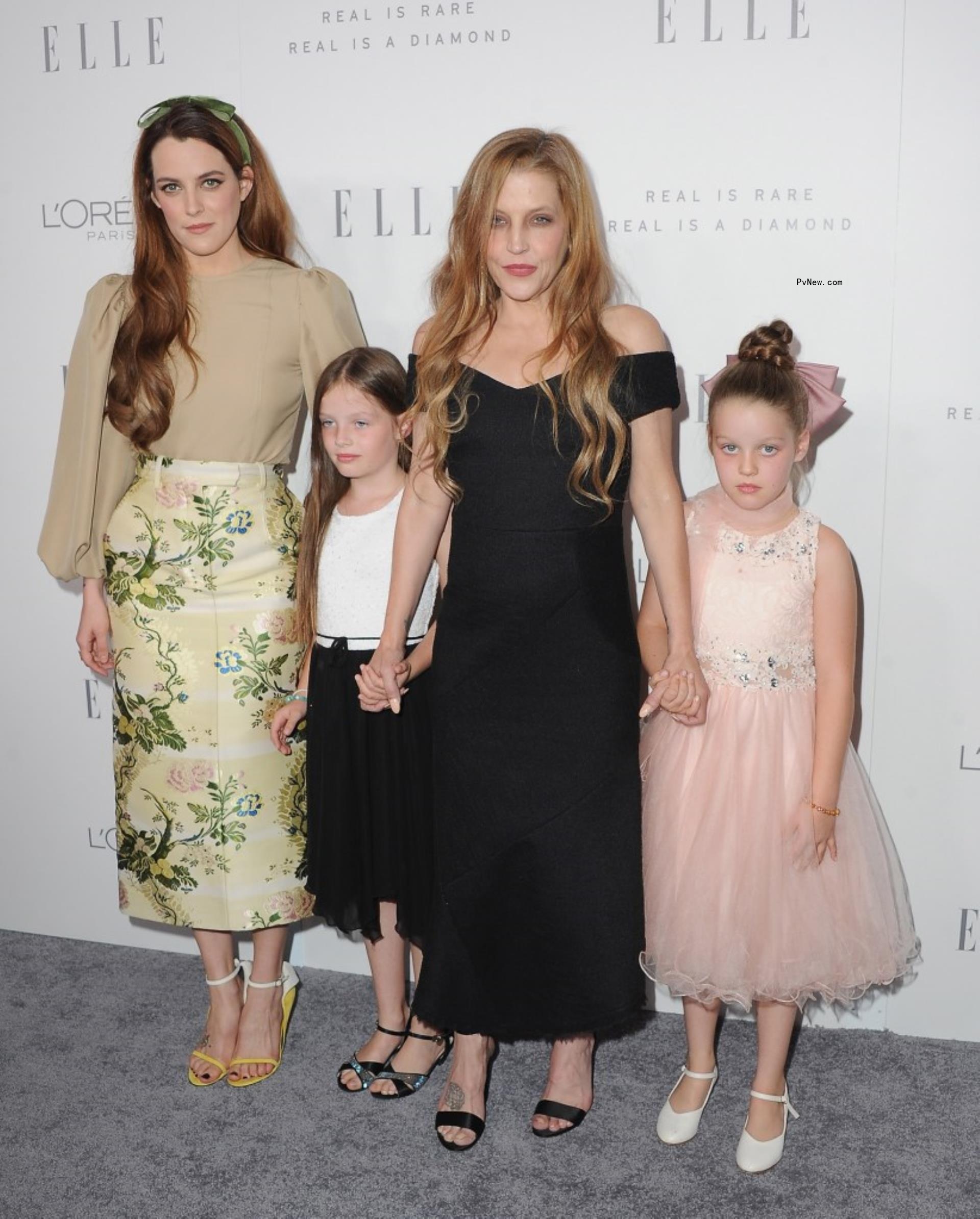 Riley Keough, Lisa Marie Presley, Harper Lockwood, Finley Lockwood