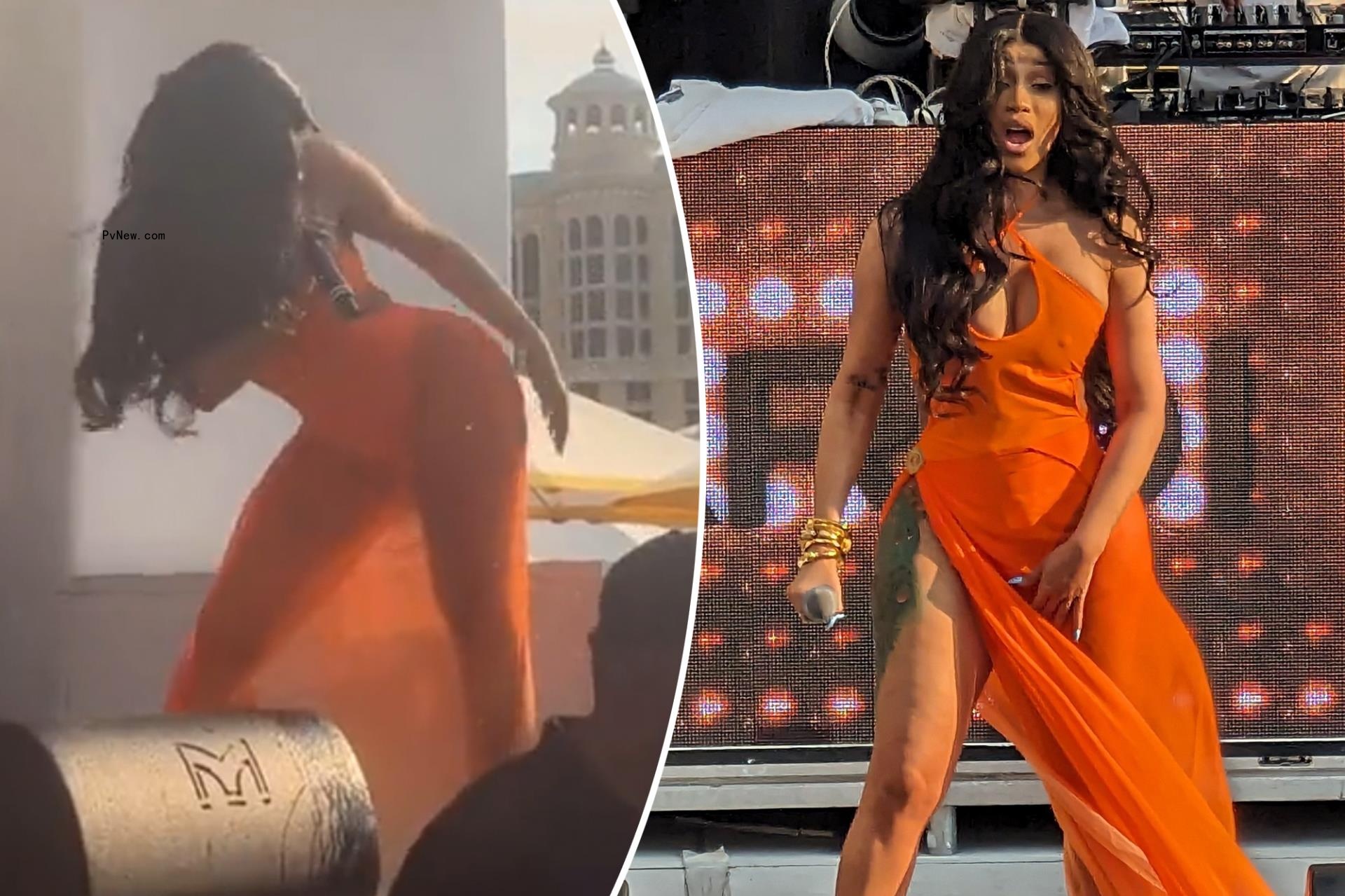 Cardi B encouraged fans to ‘splash her p—y’ with water moments before microphone-throwing incident