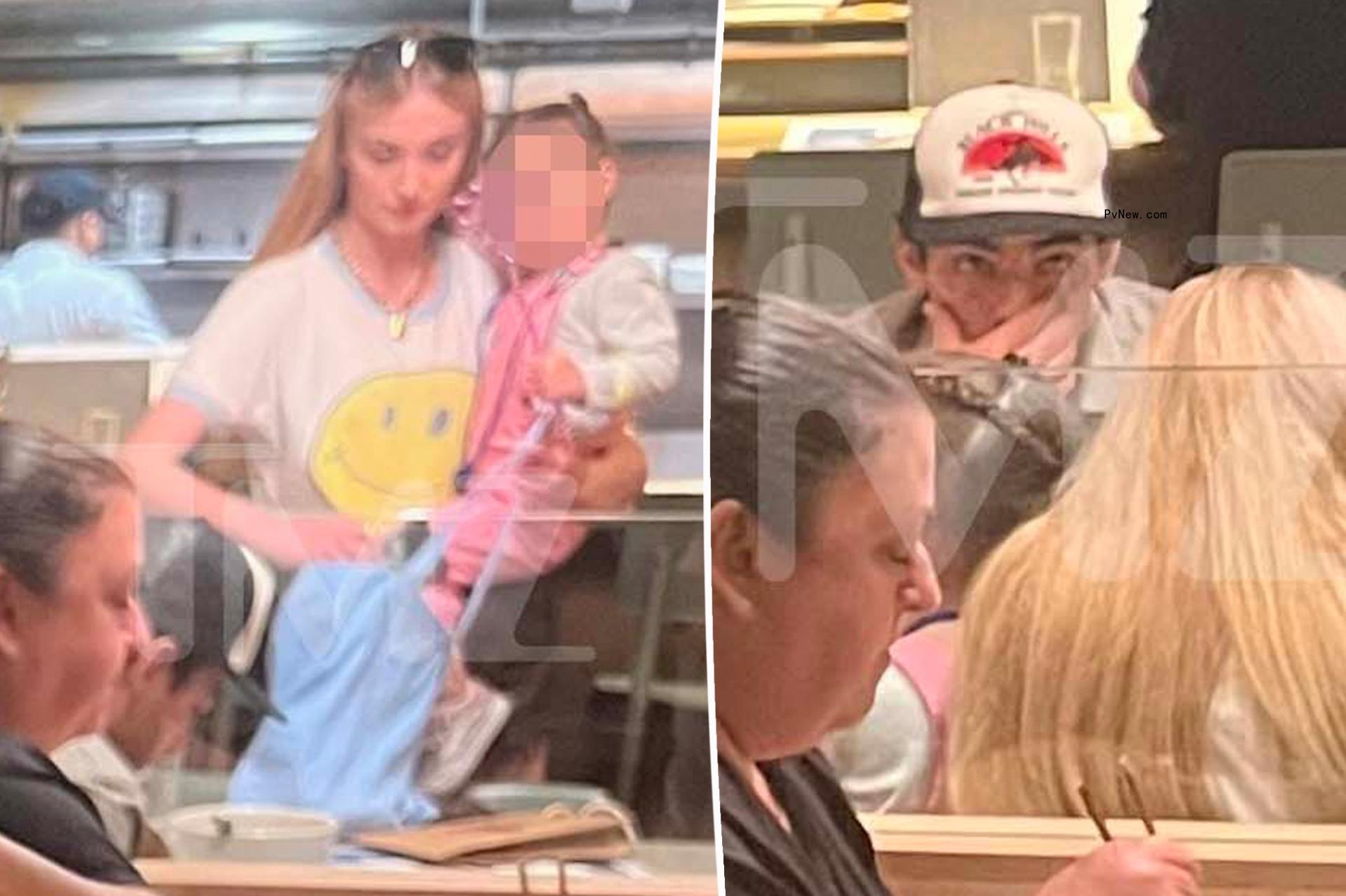 Sophie Turner and Joe Jo<i></i>nas spotted at lunch with daughters 2 days before shock lawsuit