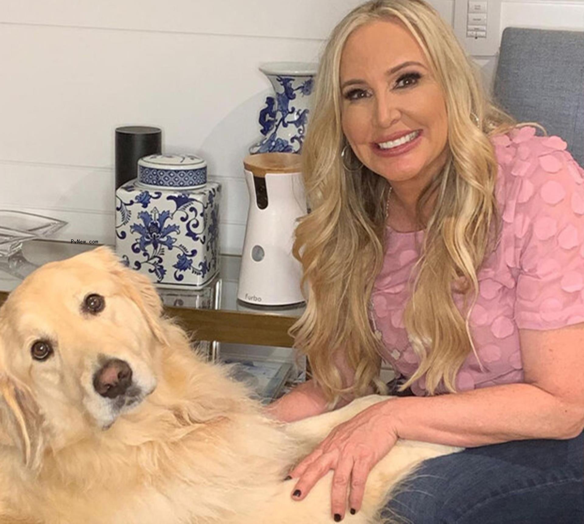 Shannon Beador with her dog, Archie.