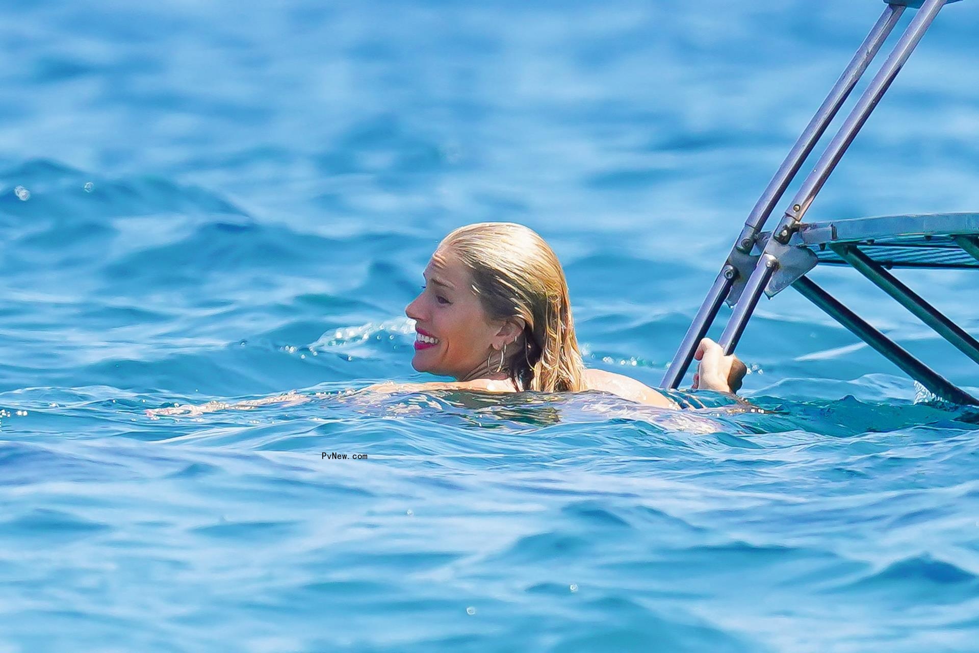 Sienna Miller swimming