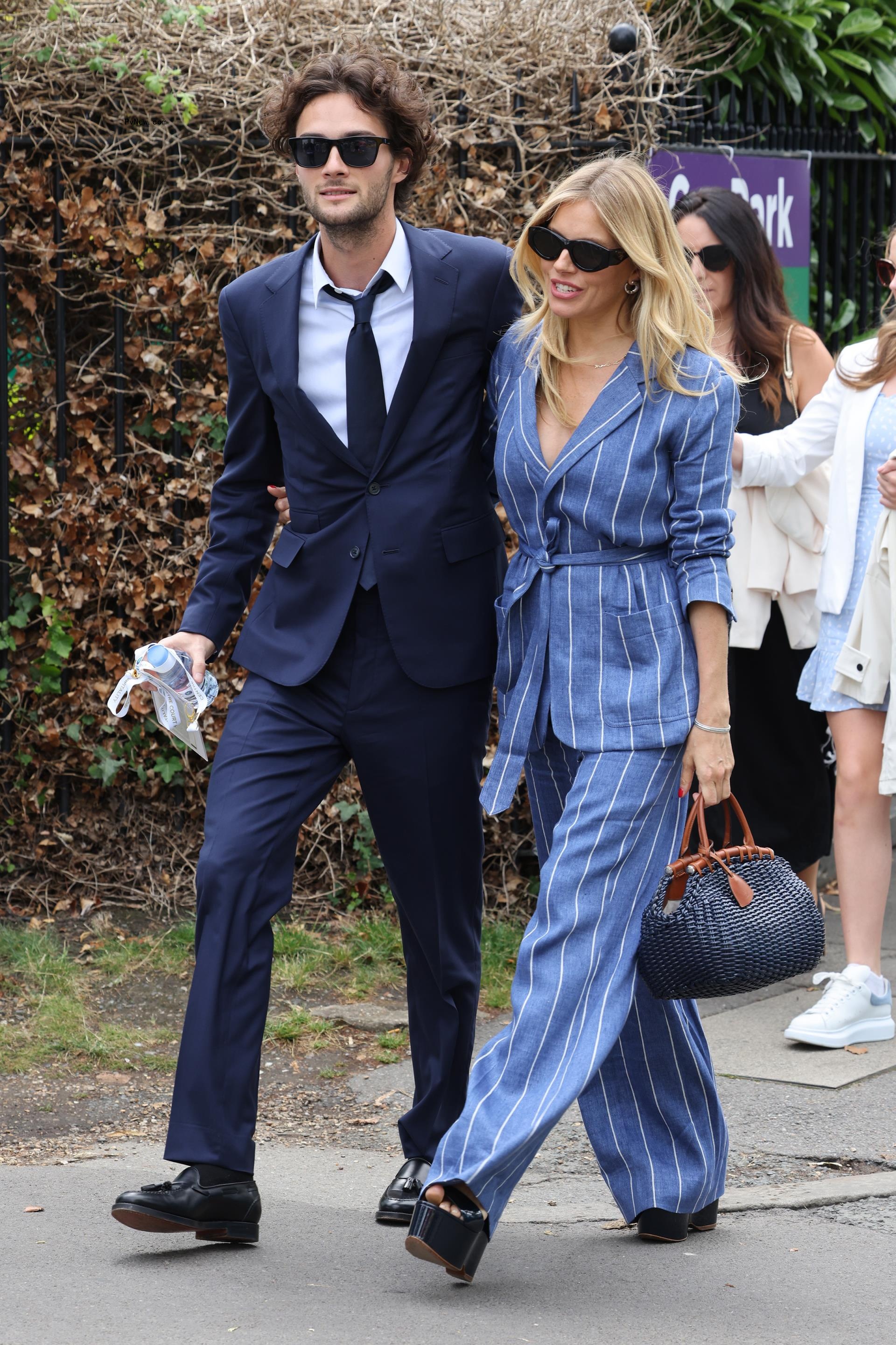 Sienna Miller and Oli Green at Wimbledon