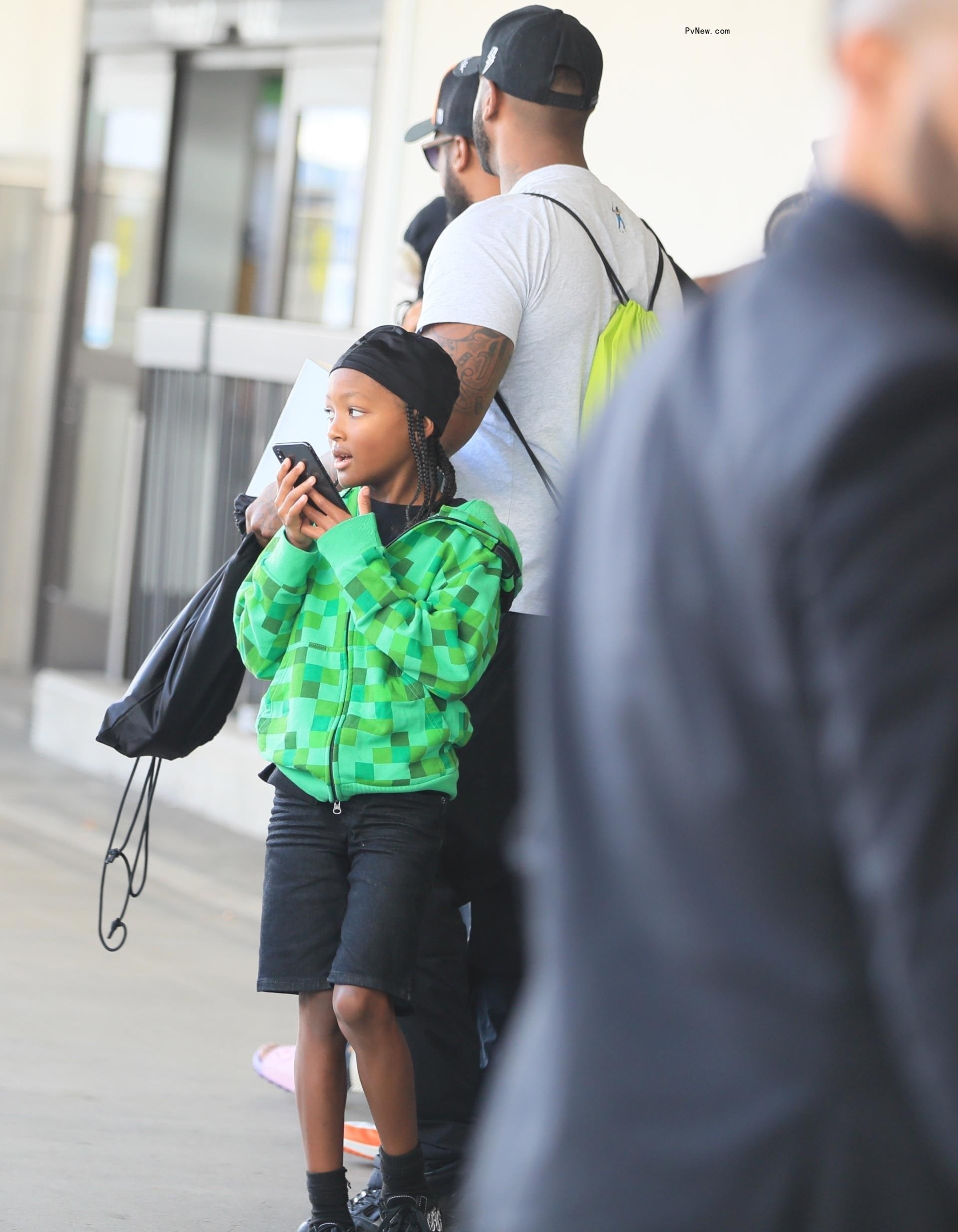 Offset's kids at airport