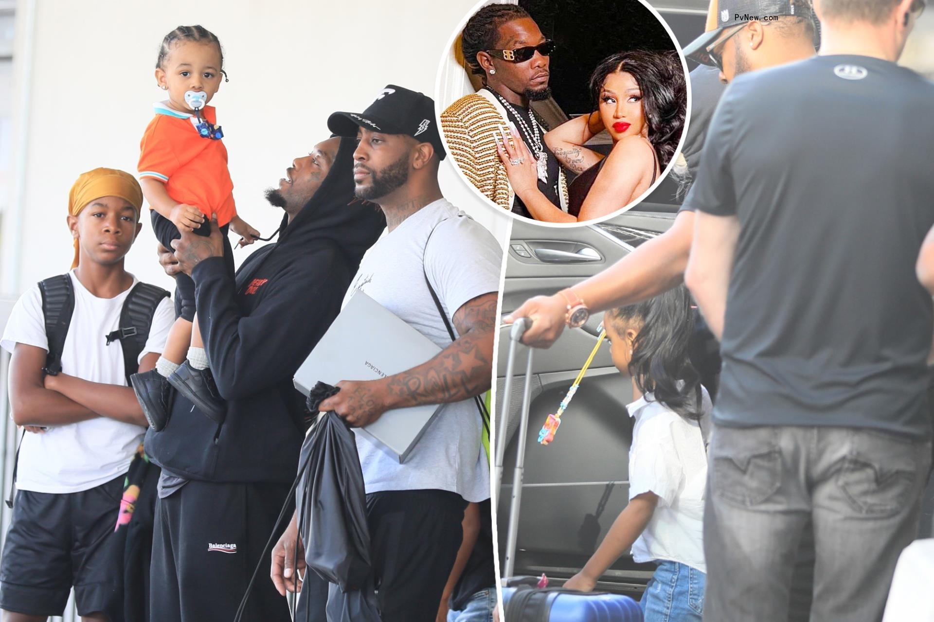 Offset is a doting dad in sweet blended family snaps taken post-Cardi B spat