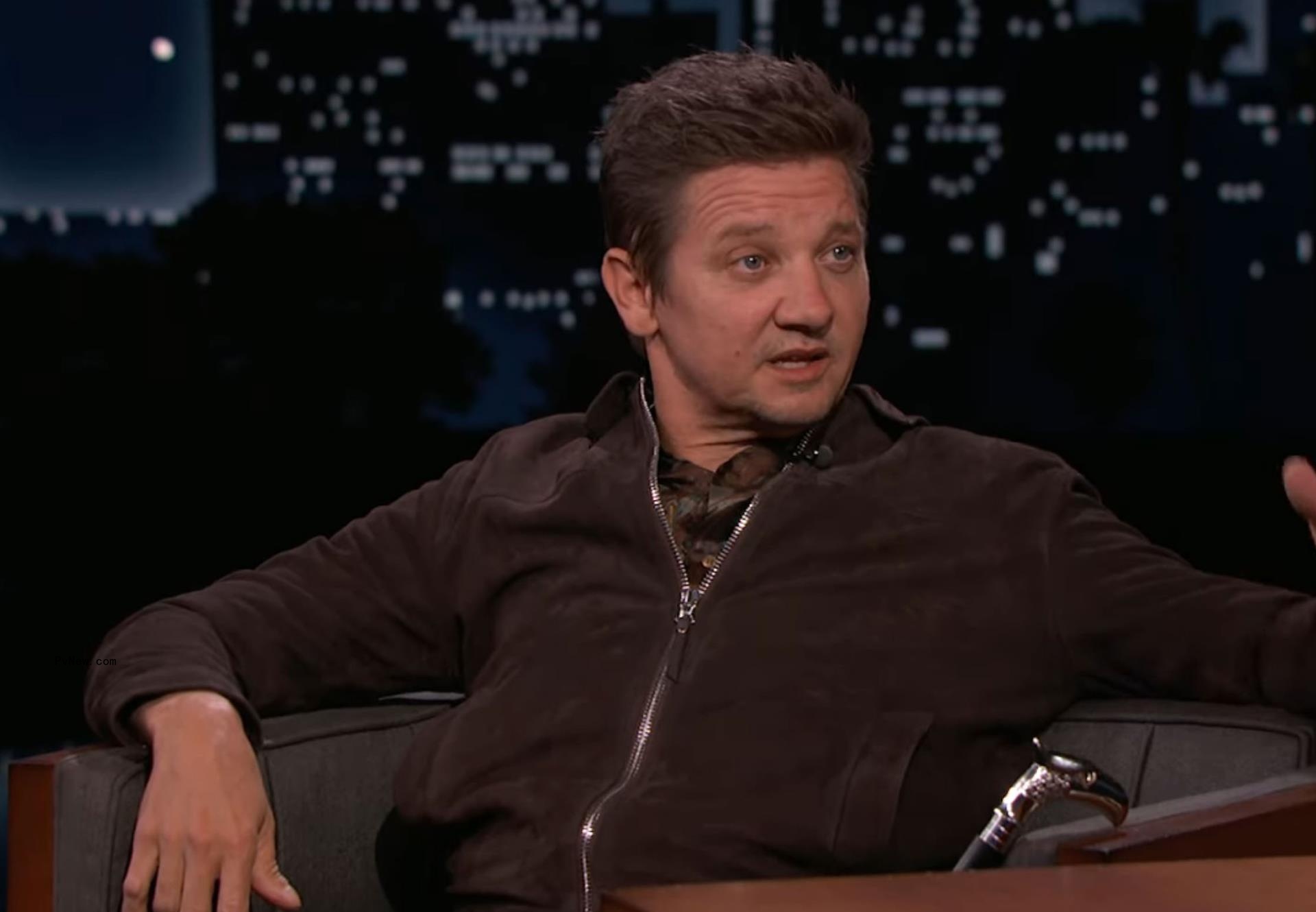 Jeremy Renner talks on 