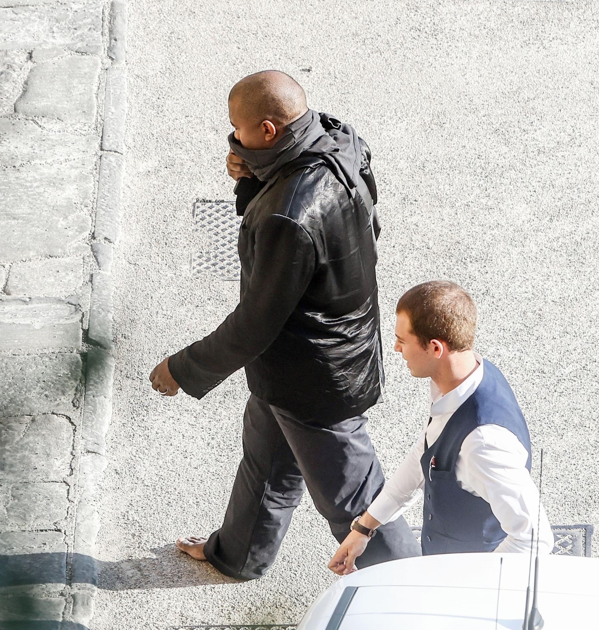 Kanye West in Italy.