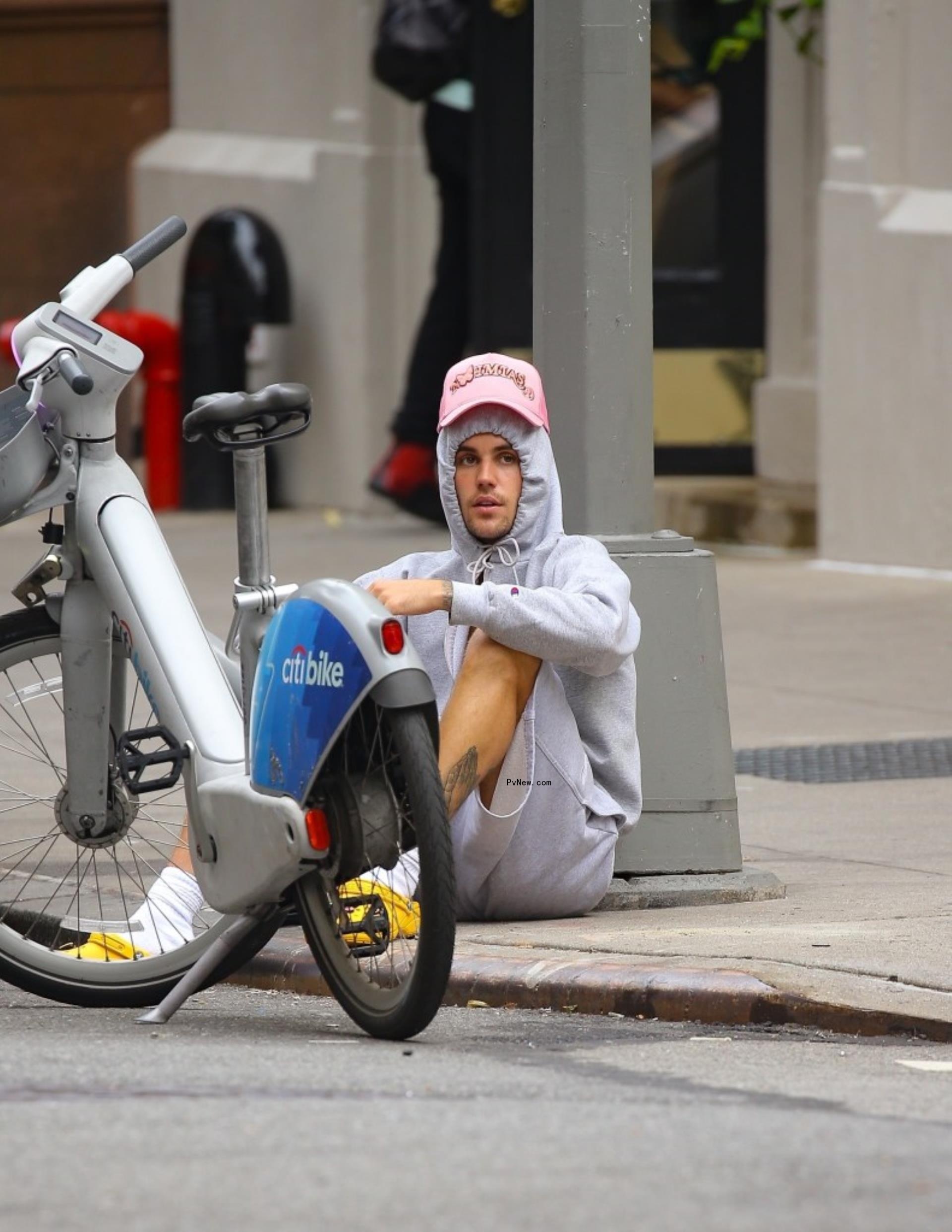 justin bieber riding bike