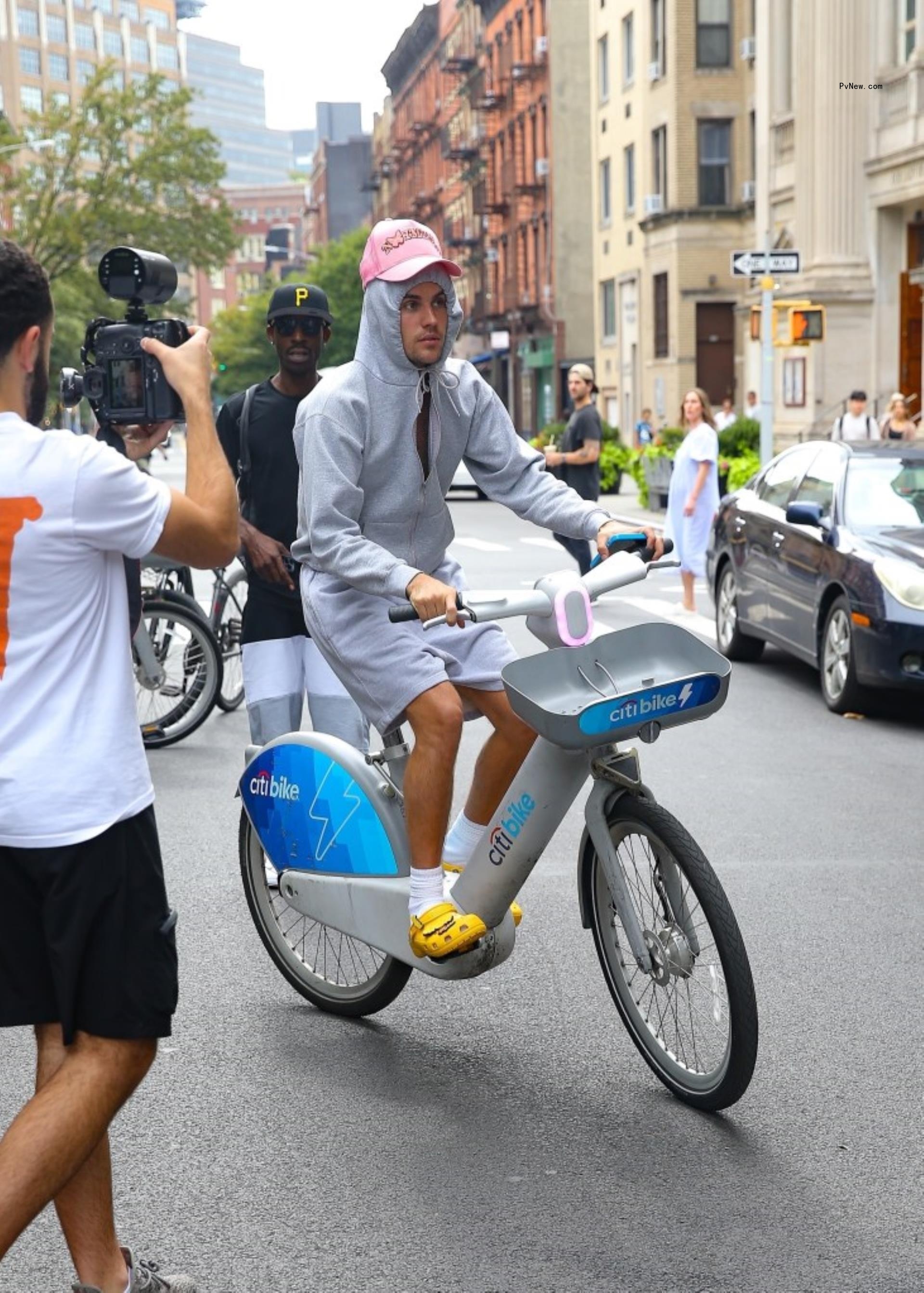 justin bieber riding bike