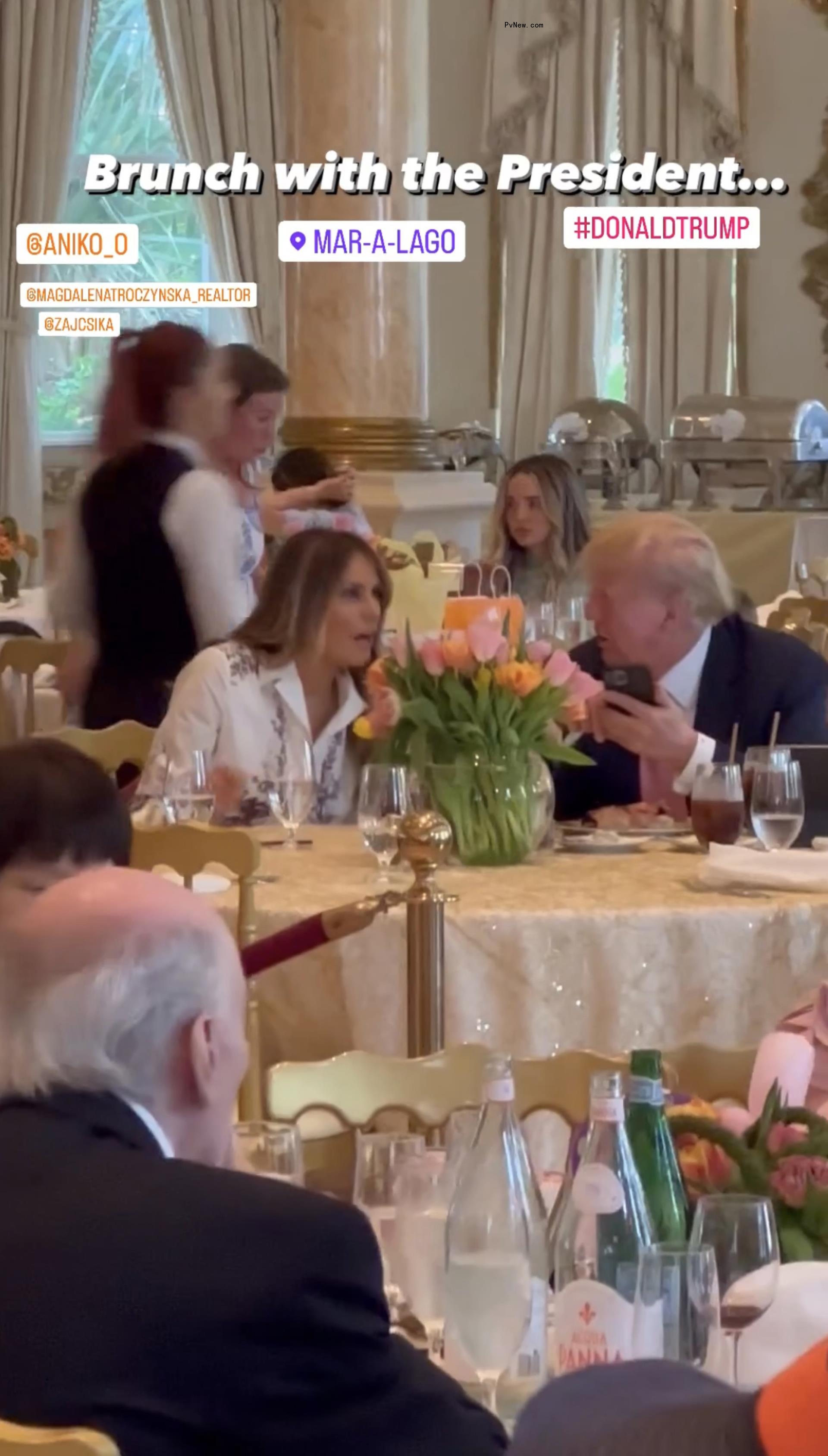 melania do<i></i>nald trump on easter
