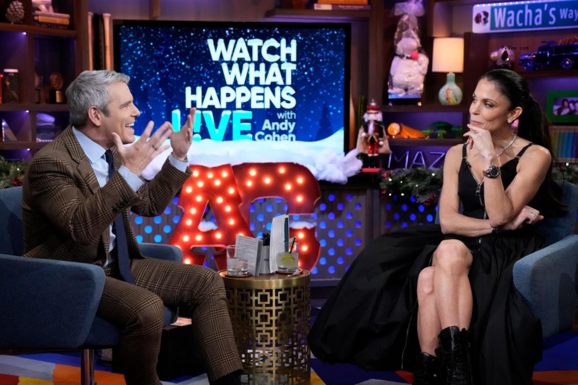 Andy Cohen and Bethenny Frankel on 