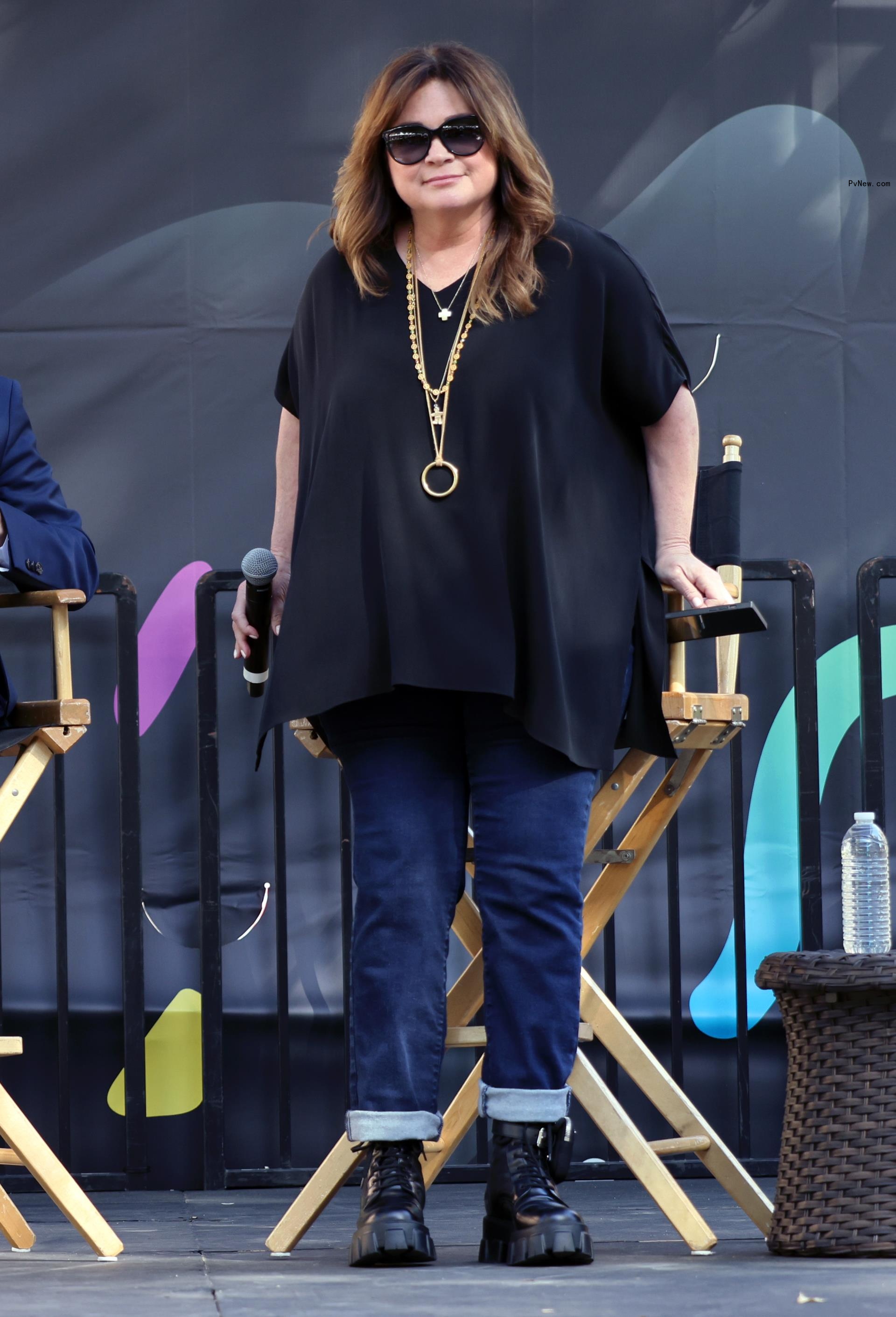 Valerie Bertinelli standing on stage