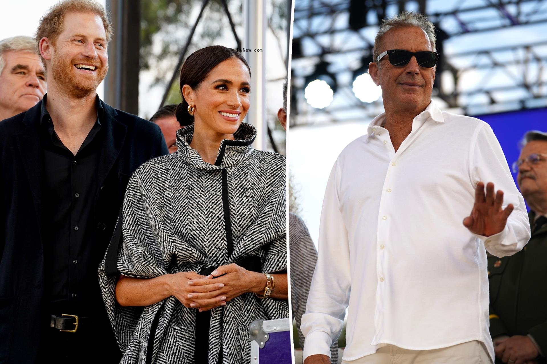 Prince Harry and Meghan Markle attend Kevin Costner’s star-studded fundraiser after his divorce settlement