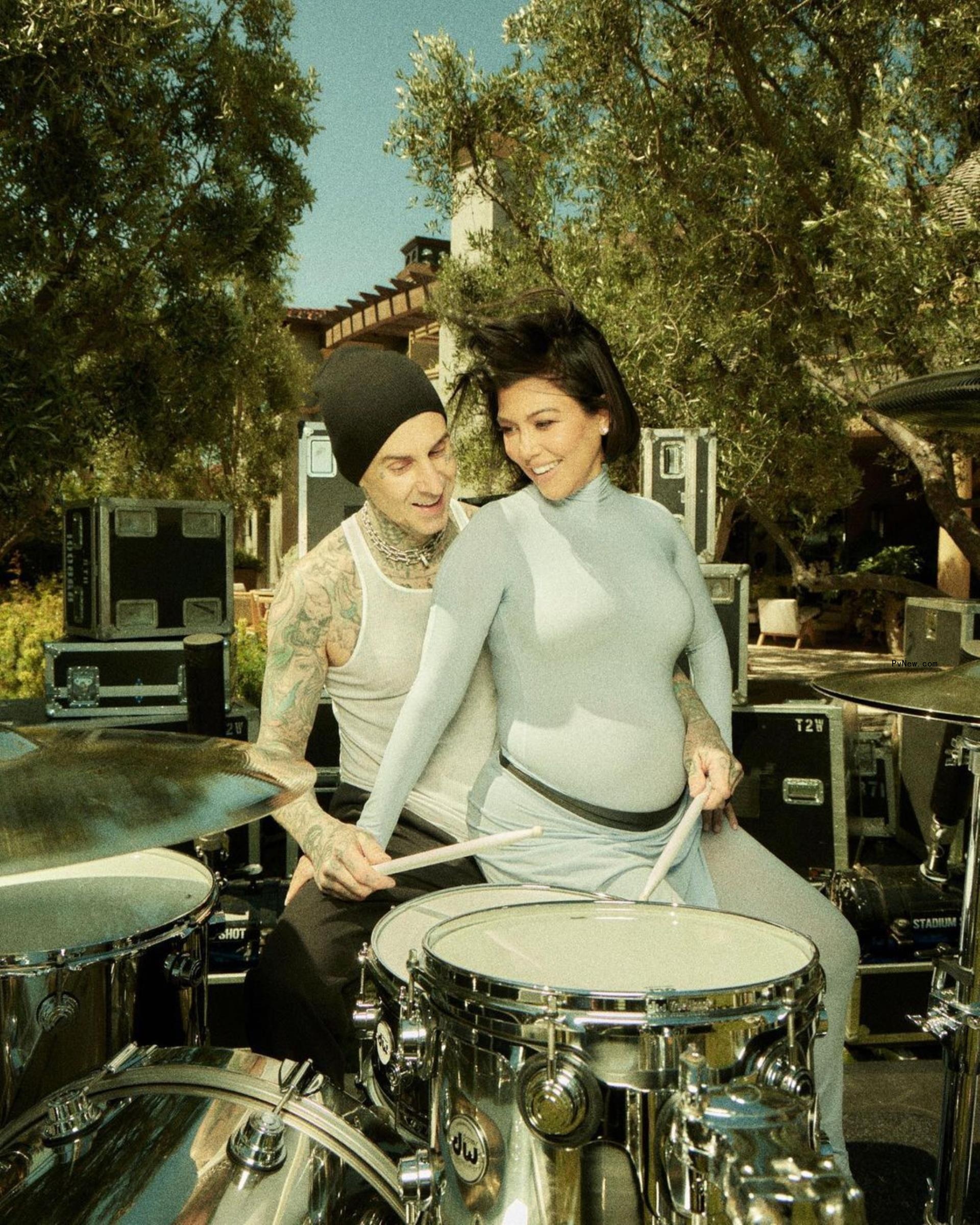 Travis Barker and Kourtney Kardashian