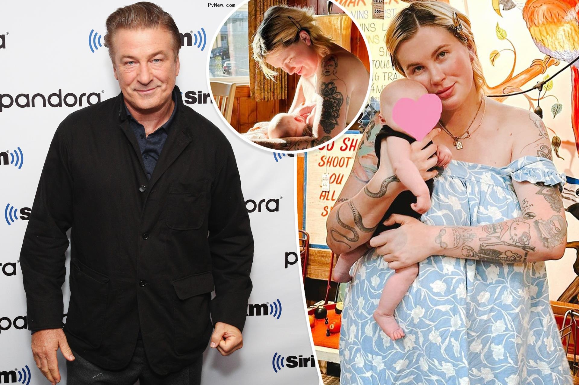 Ireland Baldwin breastfeeds baby girl in sweet photo, dad Alec reacts