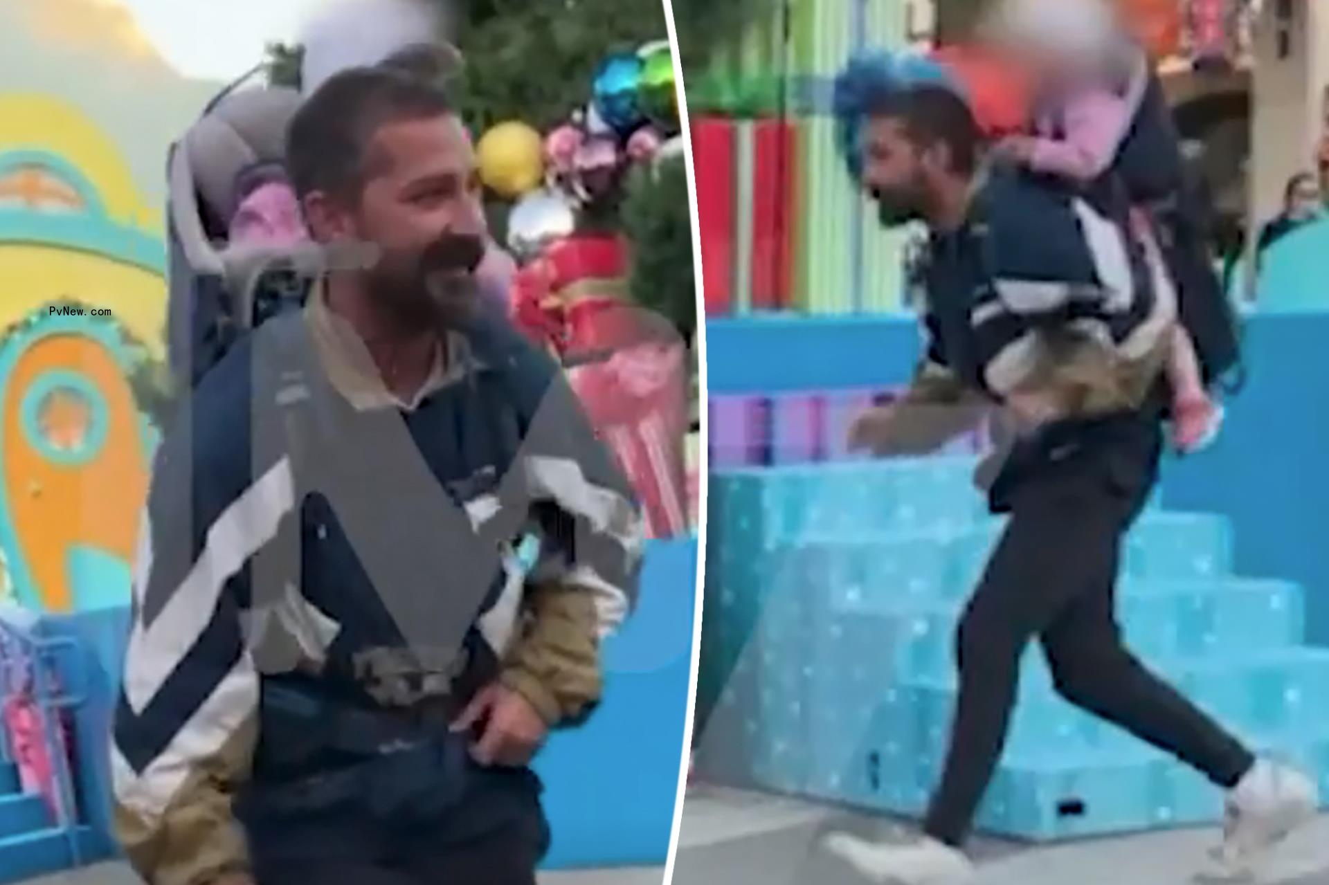 Shia LaBeouf enjoys rare outing with 1-year-old daughter Isabel at Universal Studios